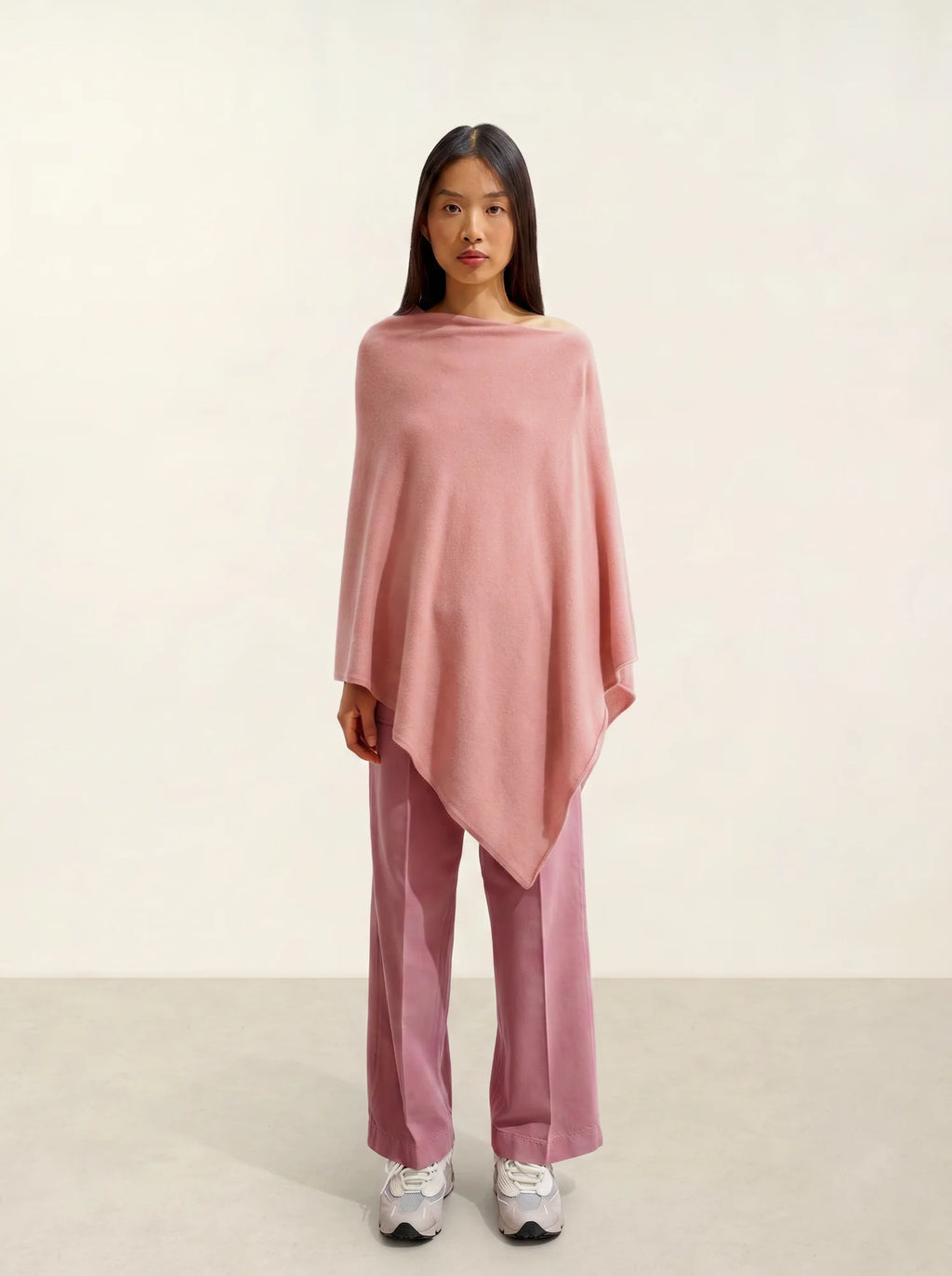 CARRA poncho bois de rose
