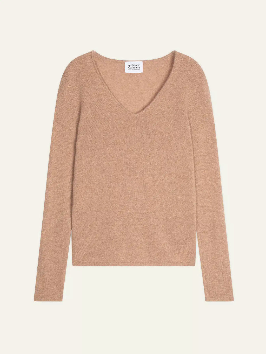 GALISE pull col V camel chiné