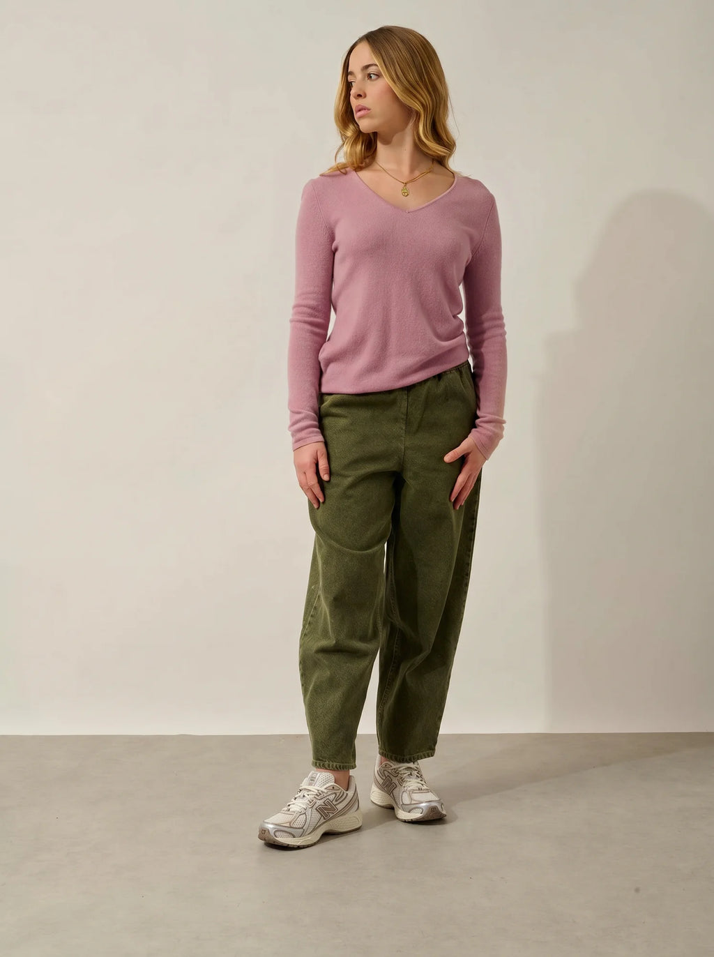 GALISE Sweater V-Neck Rosewood