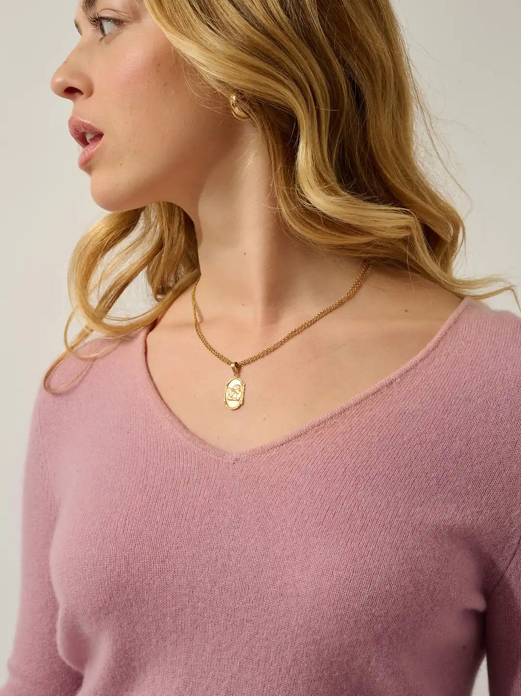 GALISE Sweater V-Neck Rosewood