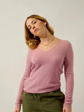 GALISE Sweater V-Neck Rosewood