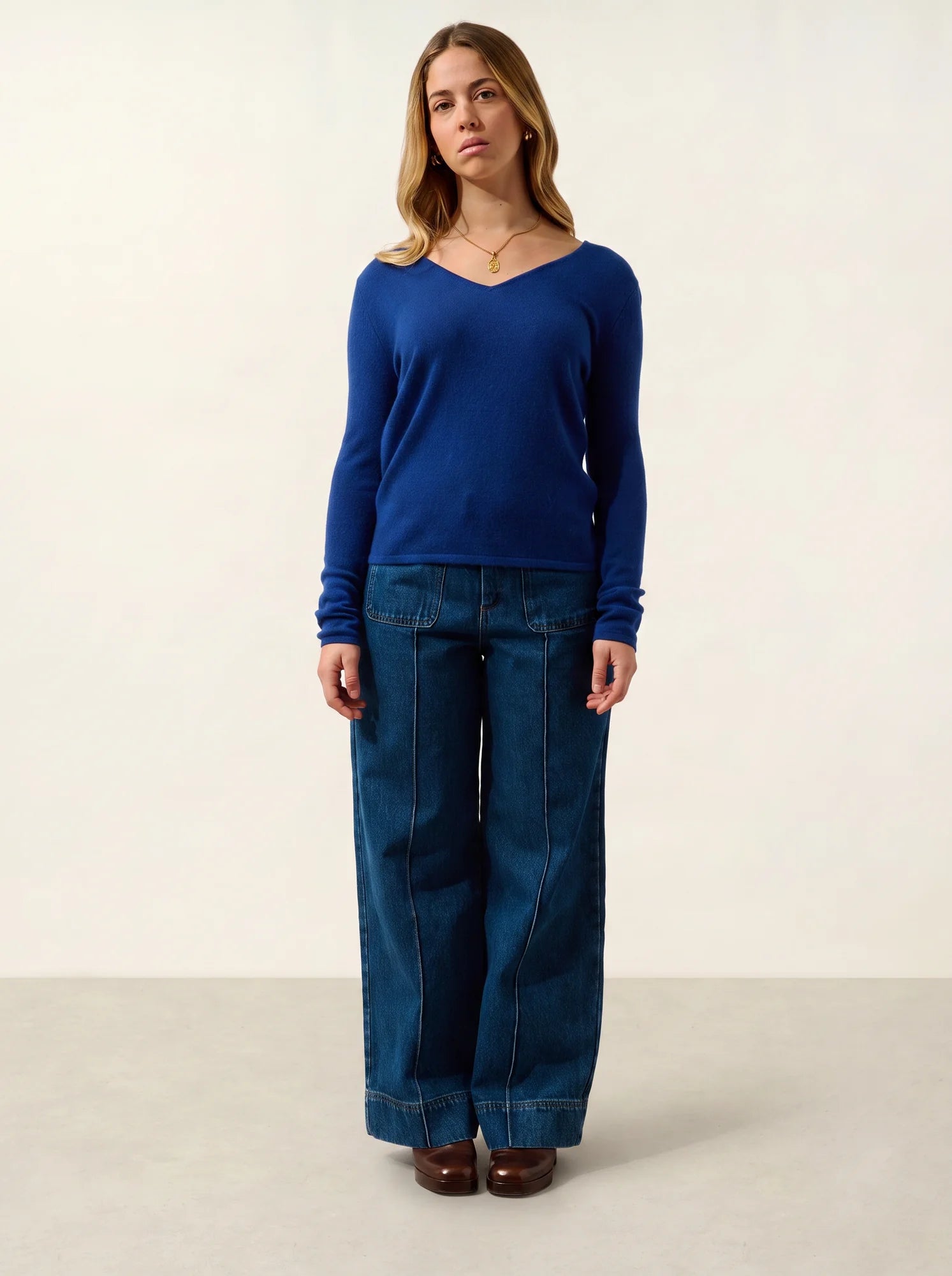 GALISE pull col V outremer