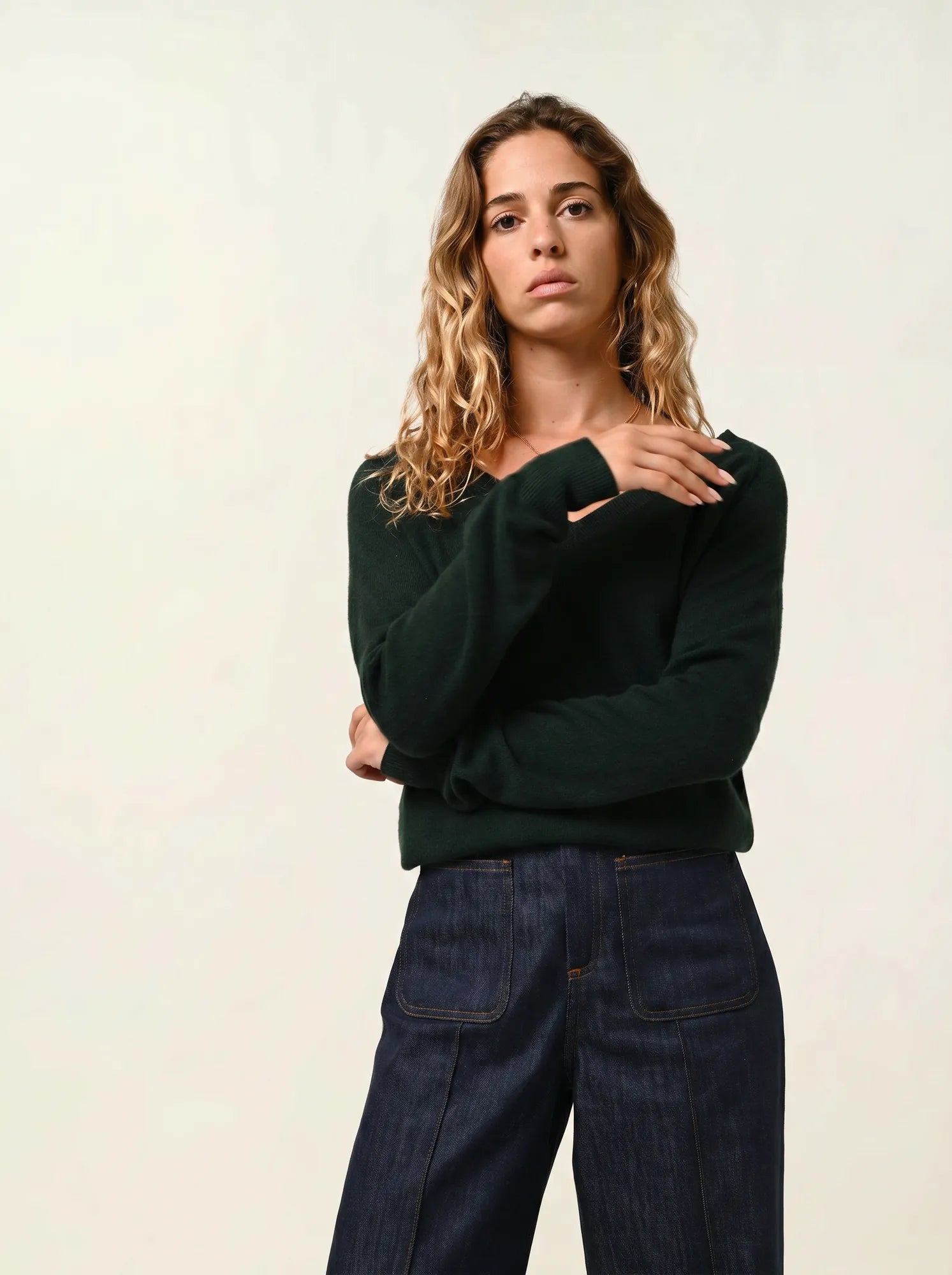 GIUSALET sweater v-neck cypress