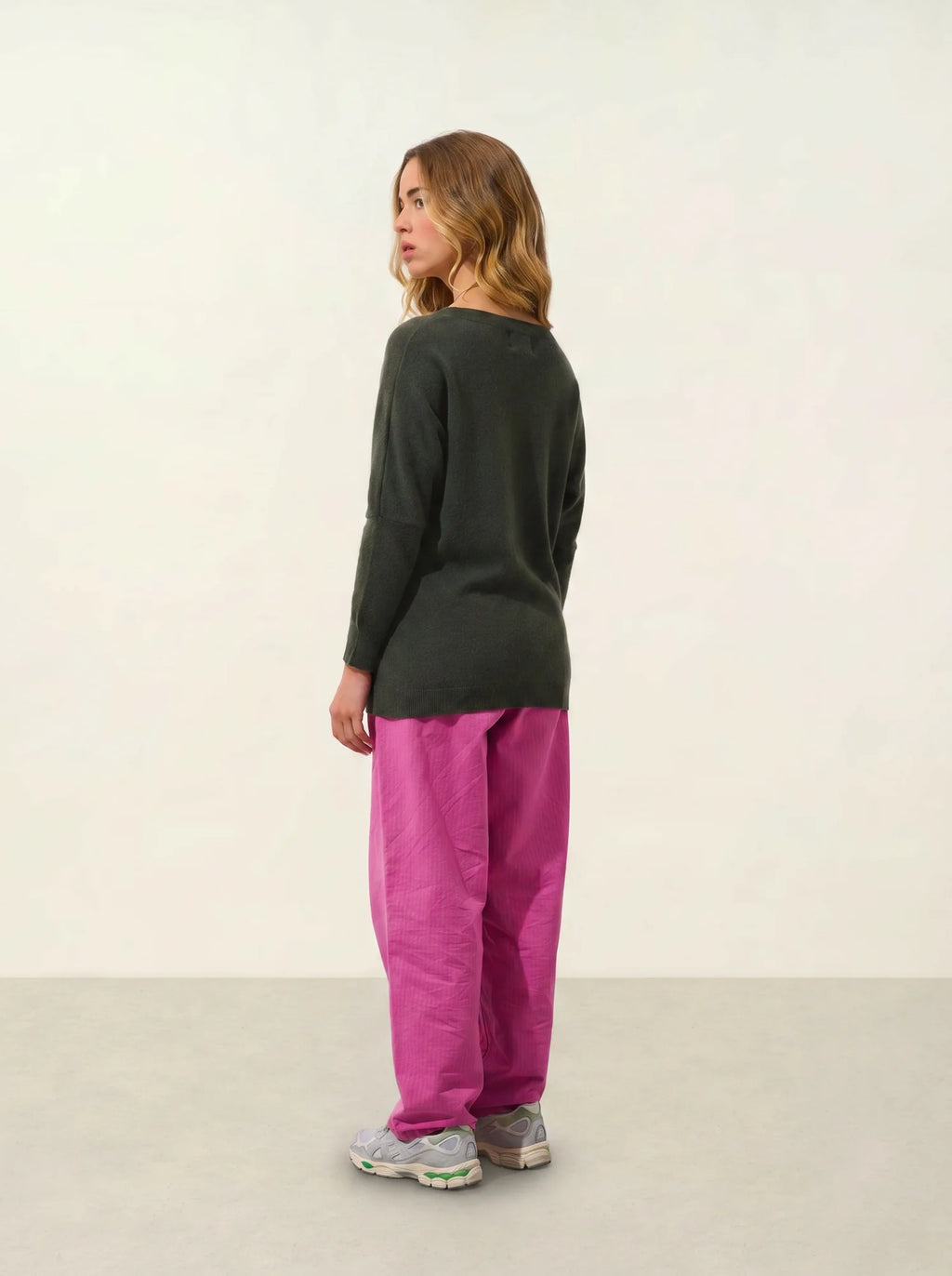 GOLÉON sweater batwing khaki