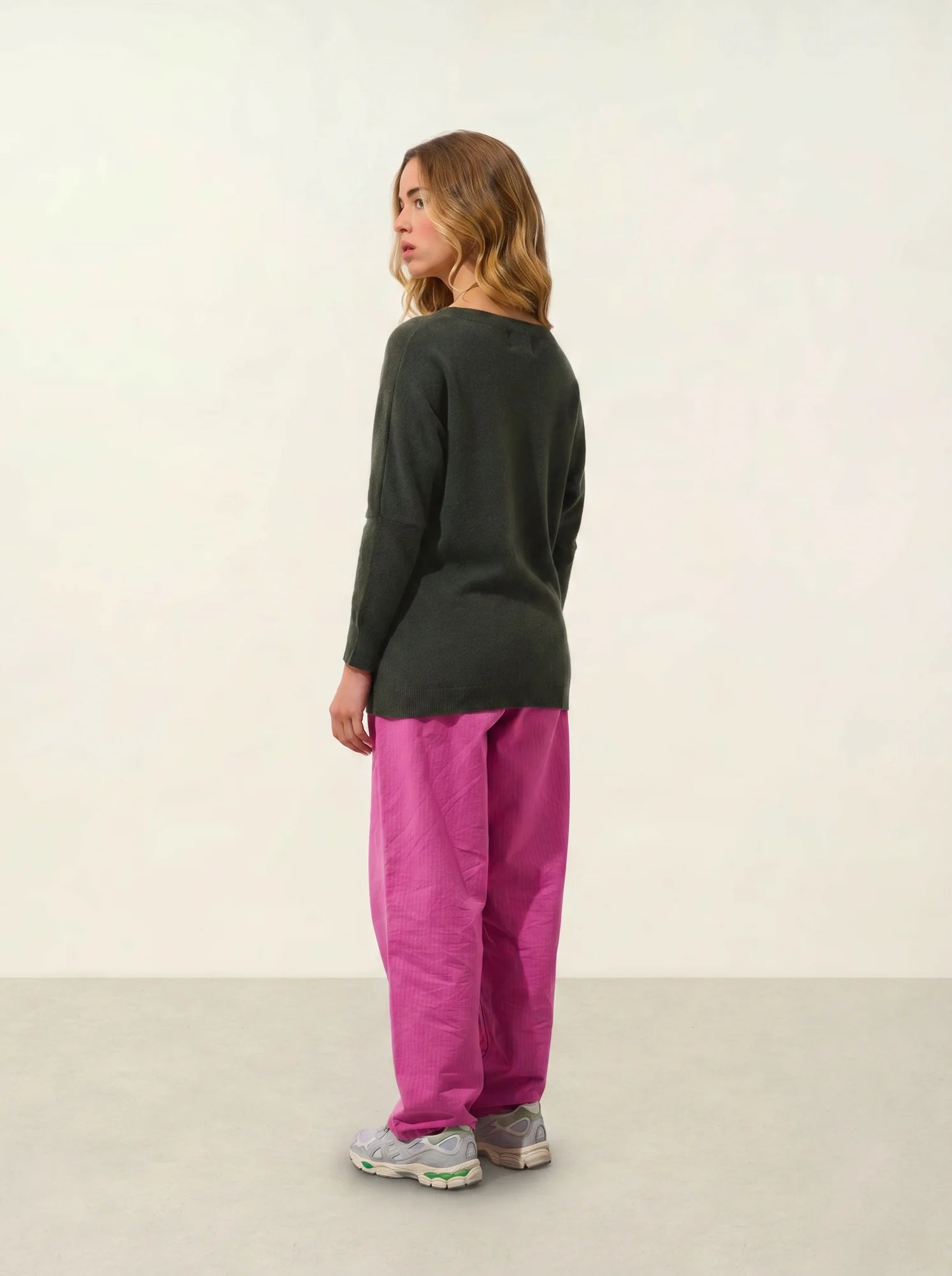 GOLÉON sweater batwing khaki
