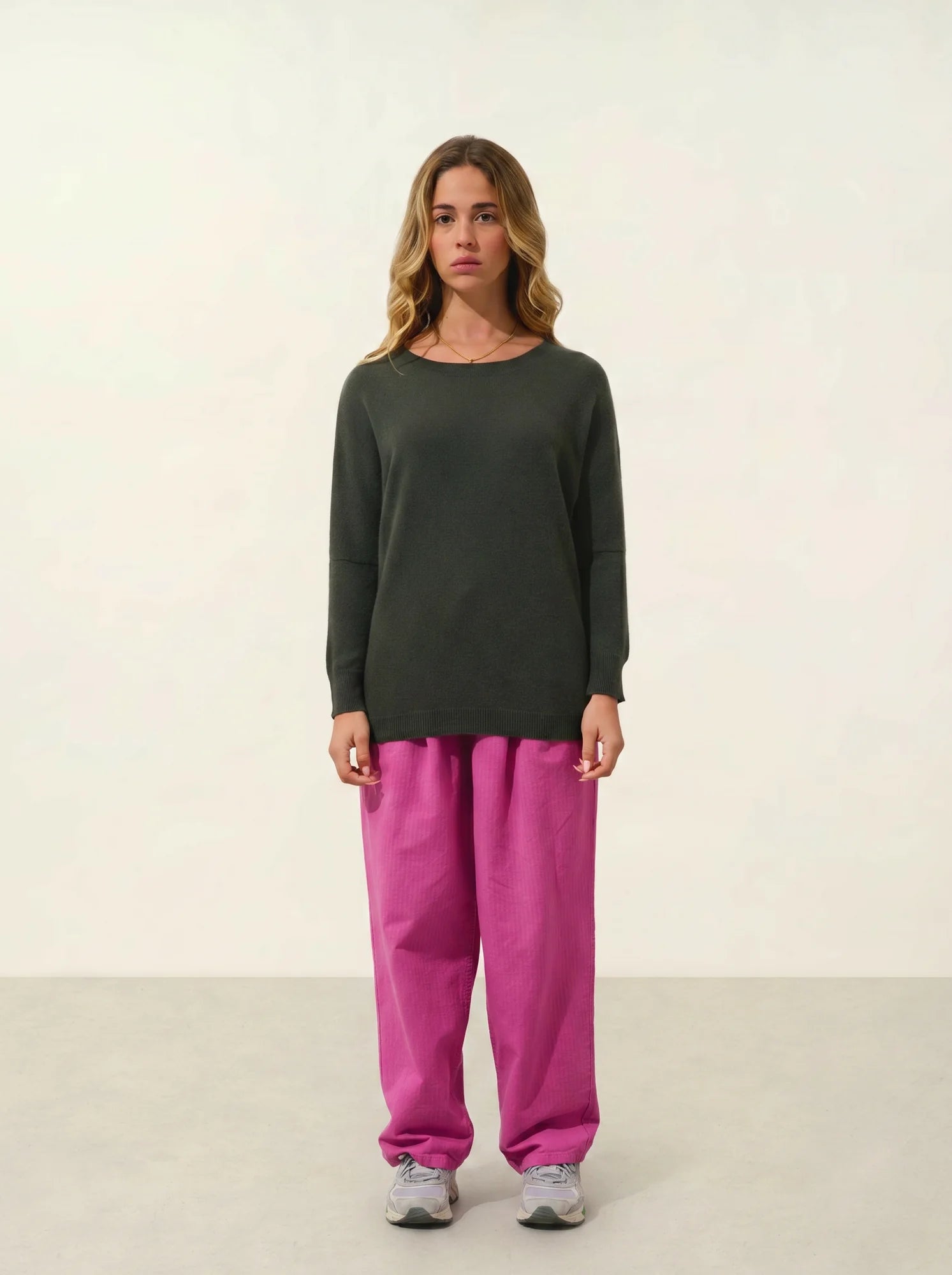 GOLÉON sweater batwing khaki