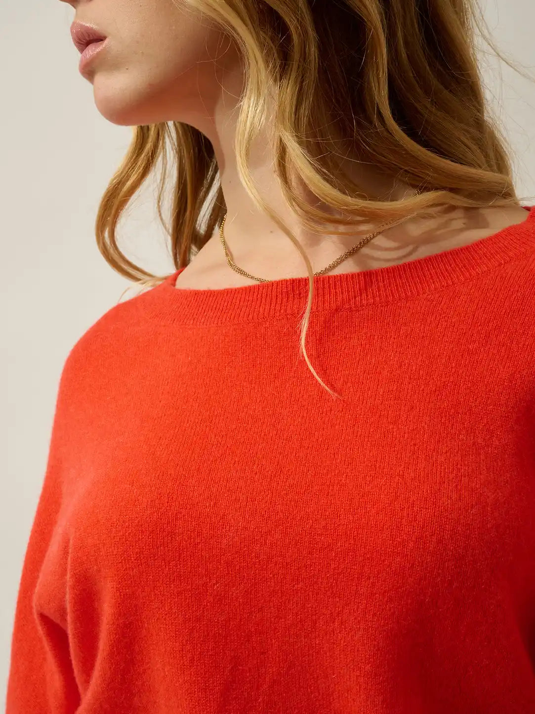 GOLÉON sweater batwing orange