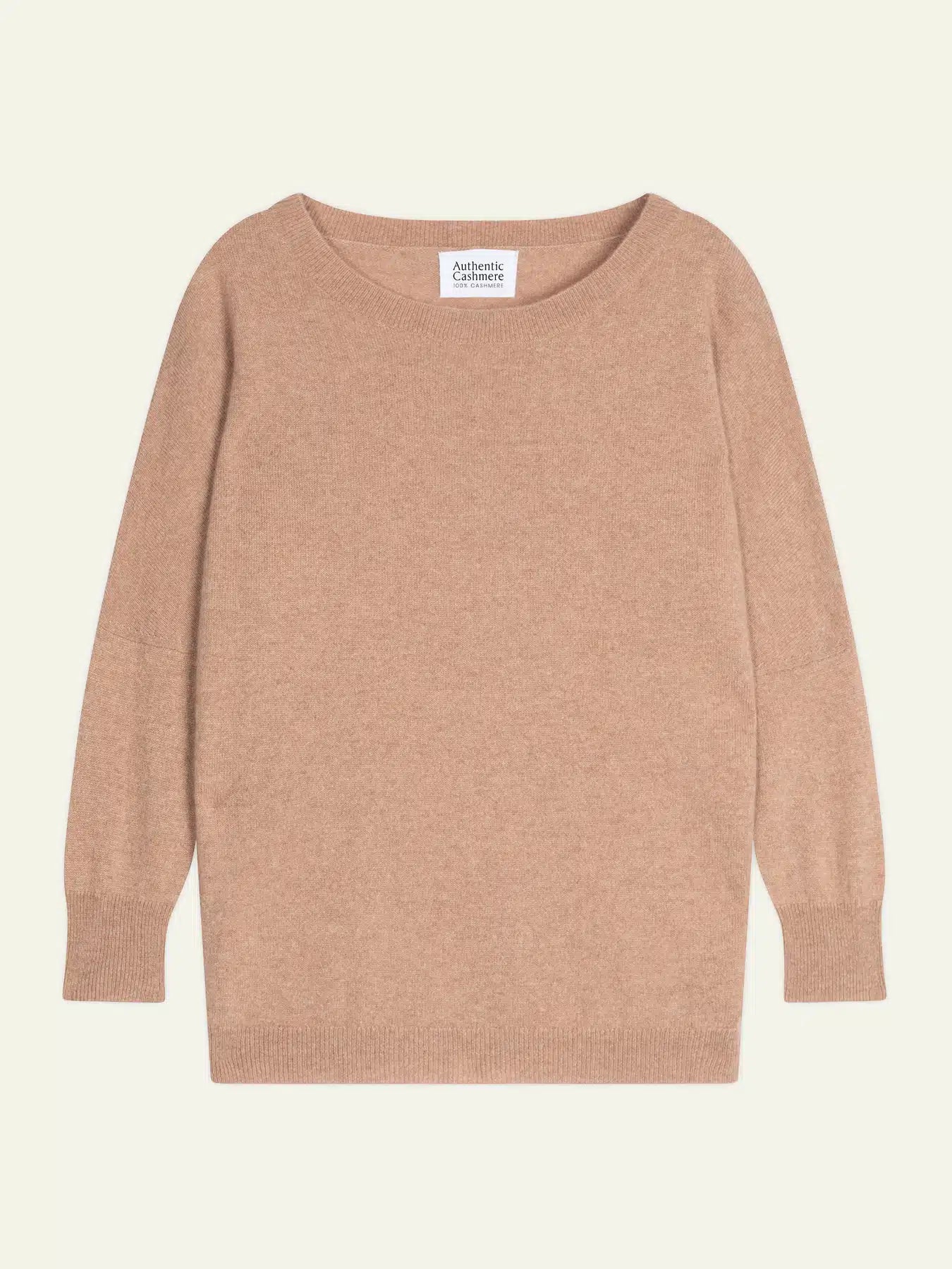 GOLÉON pull chauve souris camel chiné
