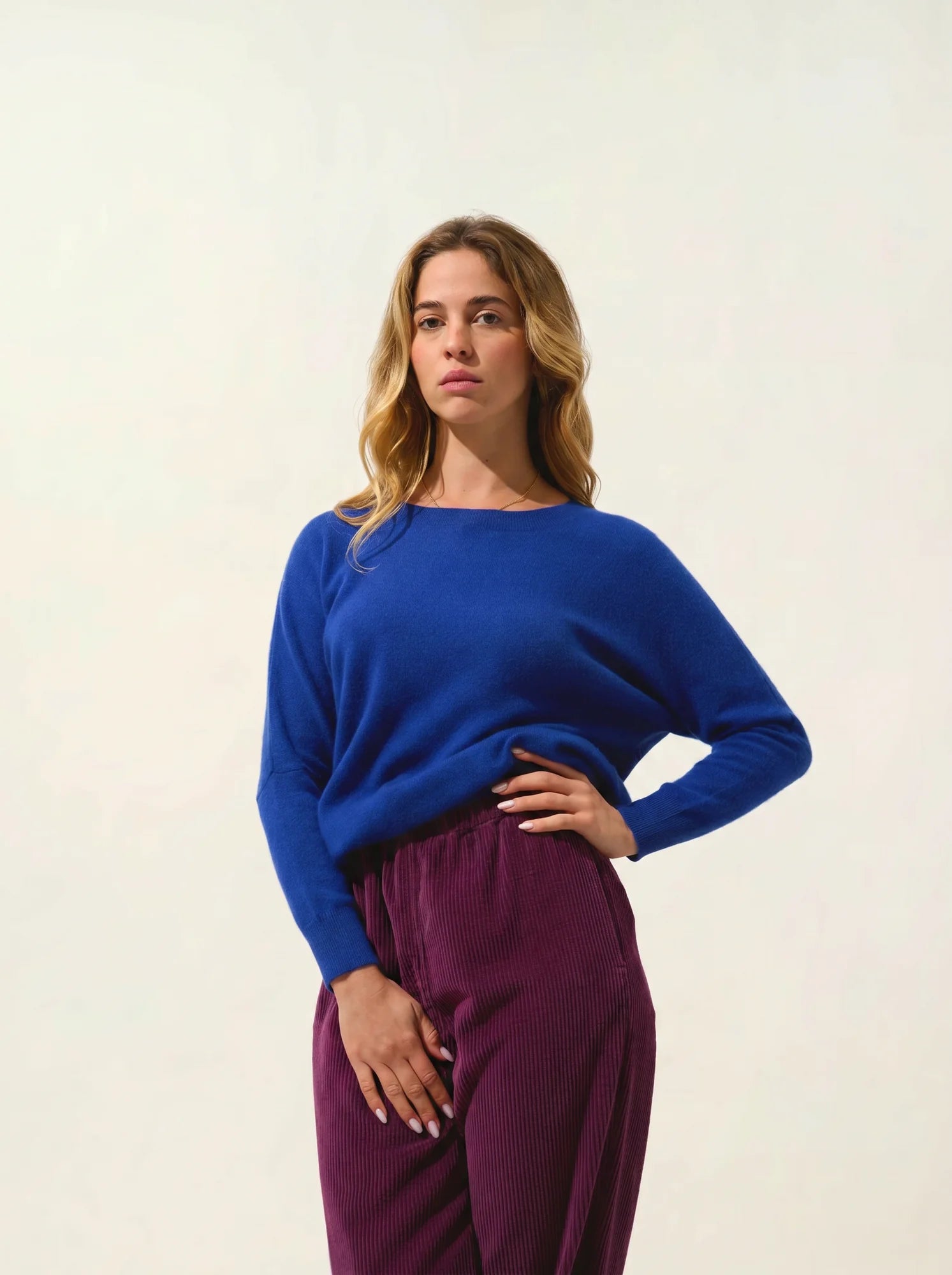GOLÉON sweater batwing ultramarine