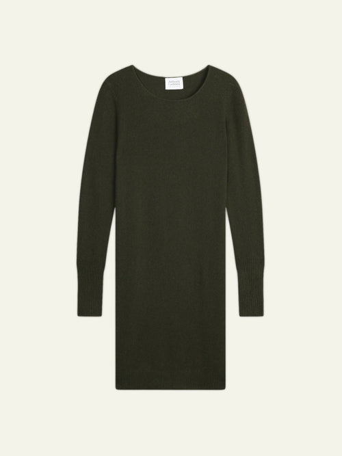ARMET Robe Col Rond Kaki
