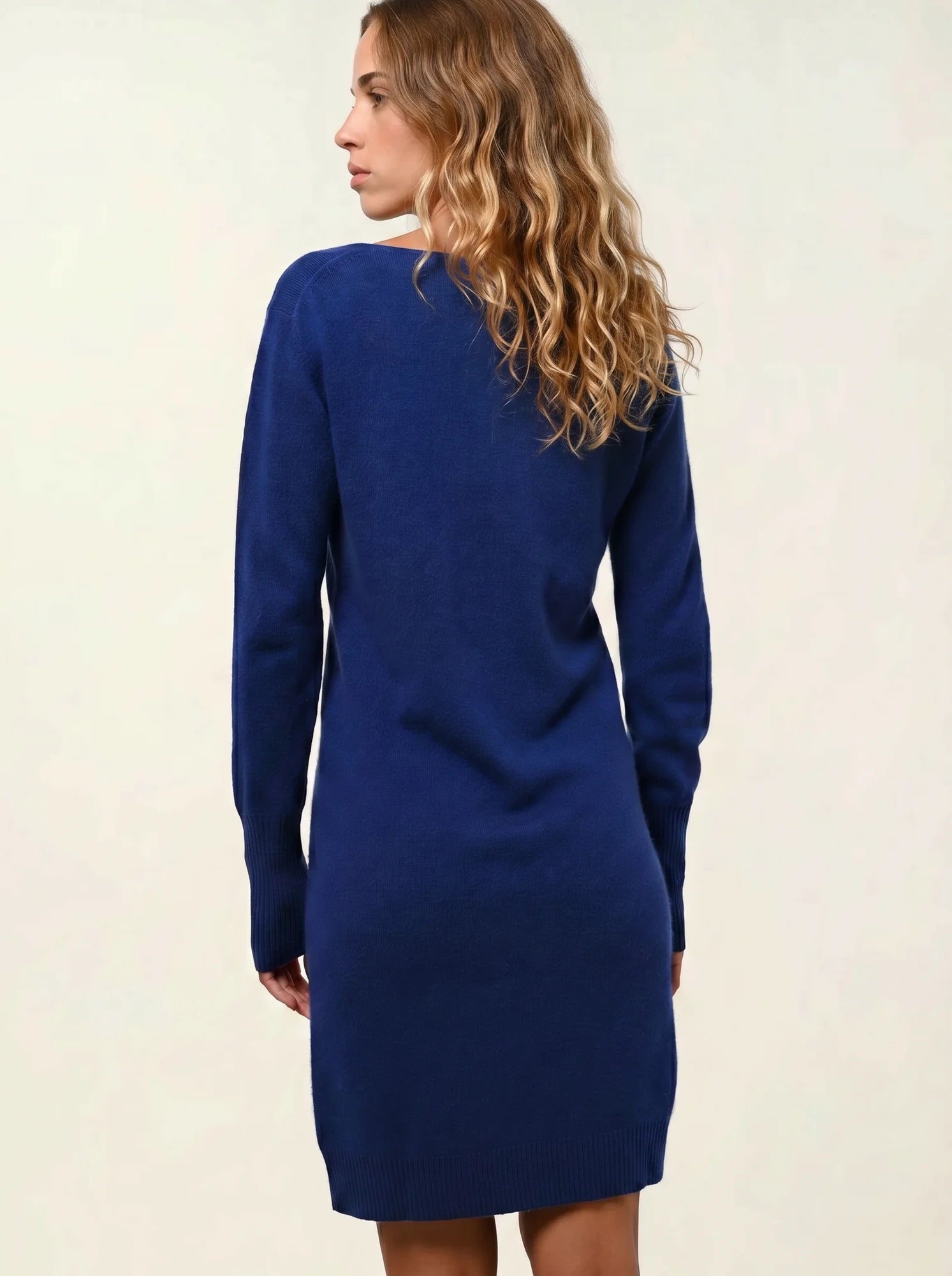 ARMET robe col rond outremer