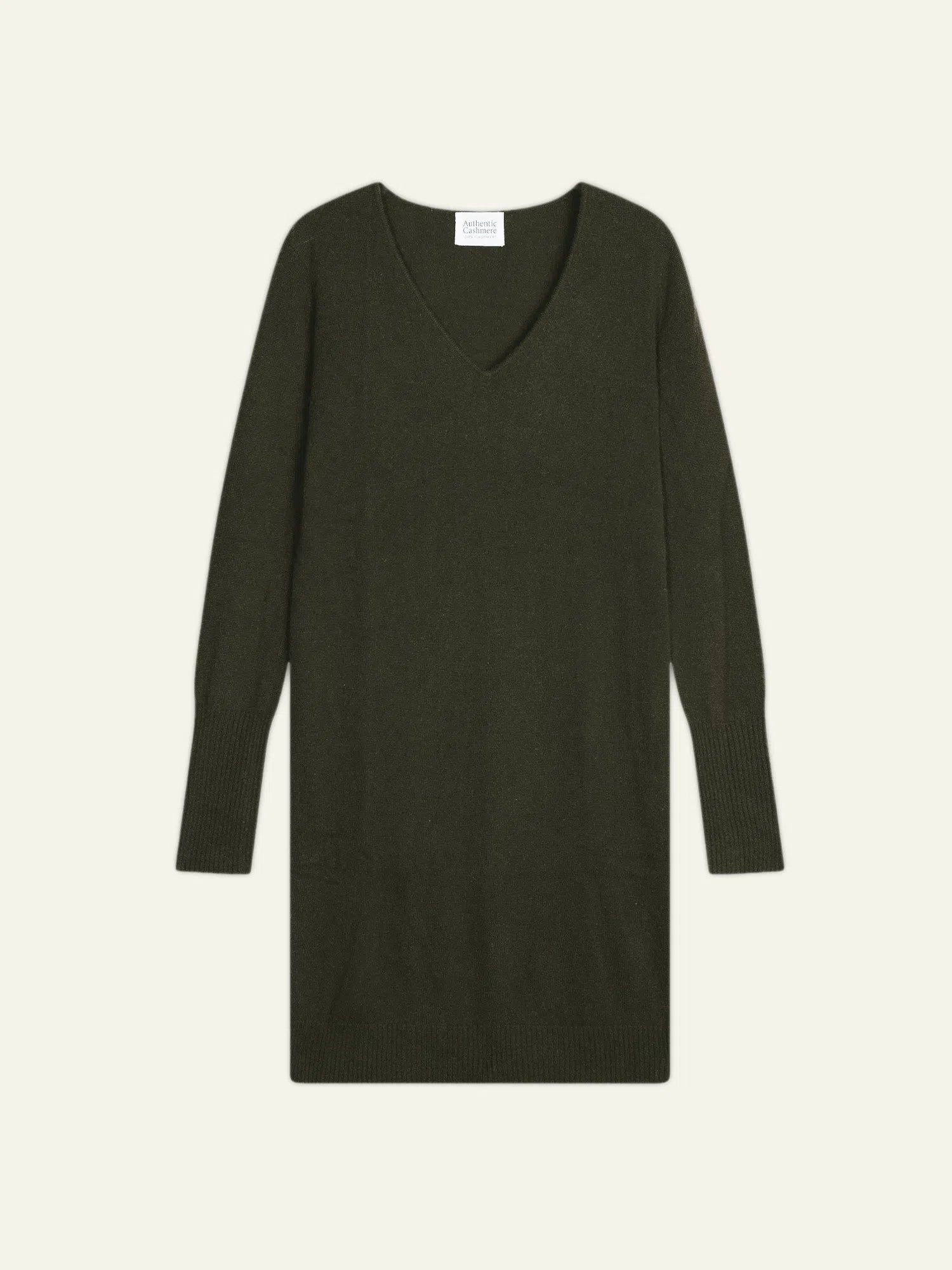 CAPELET robe col V kaki