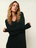 CAPELET robe col V cyprès