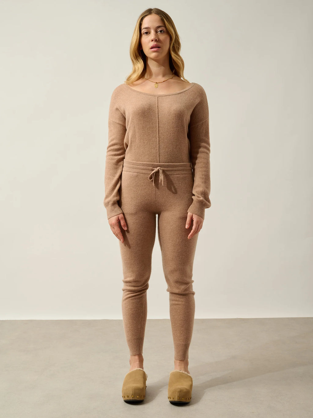 FERRAND Jogginghose Camel meliert