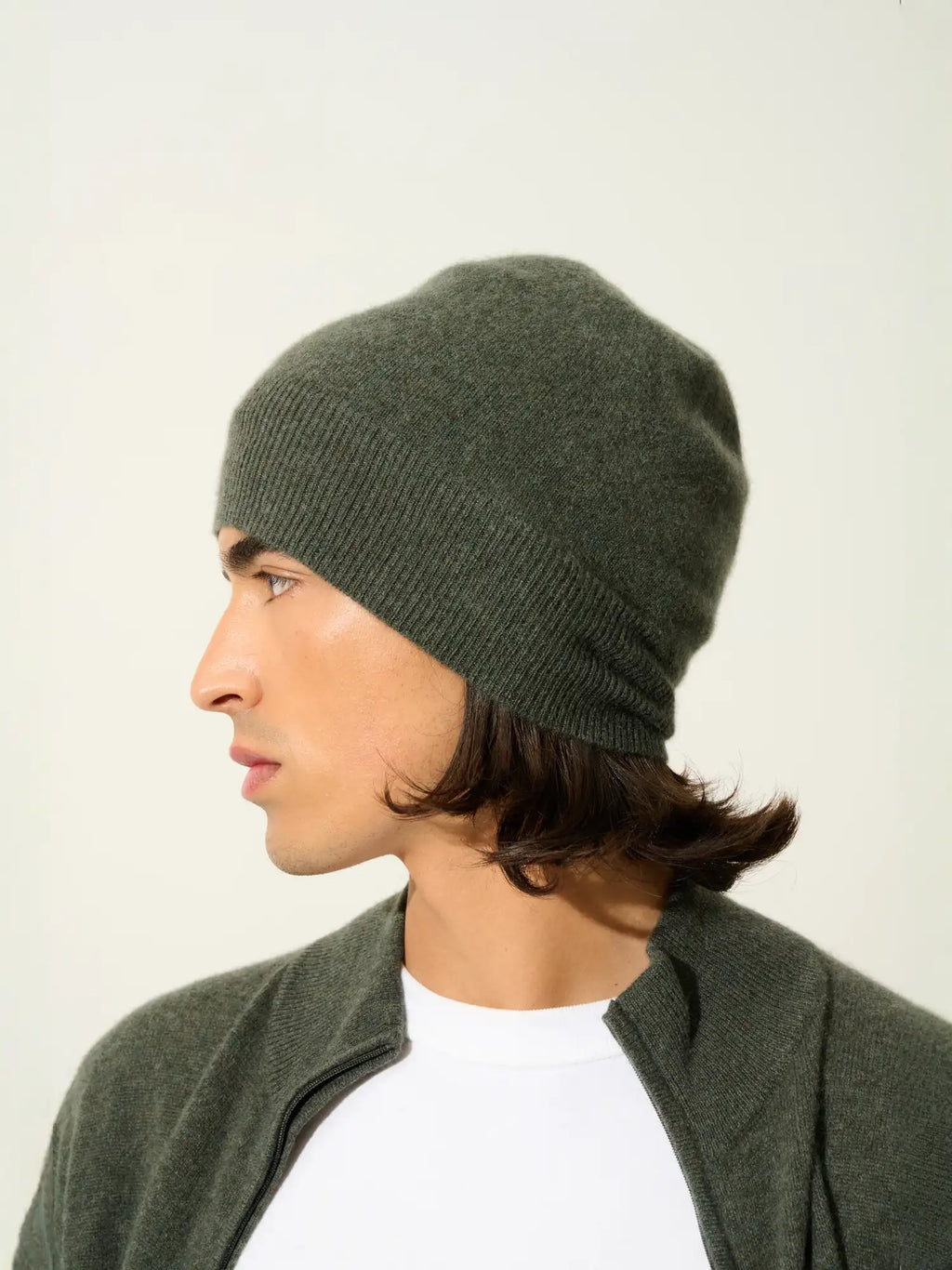 MANTI beanie heather khaki