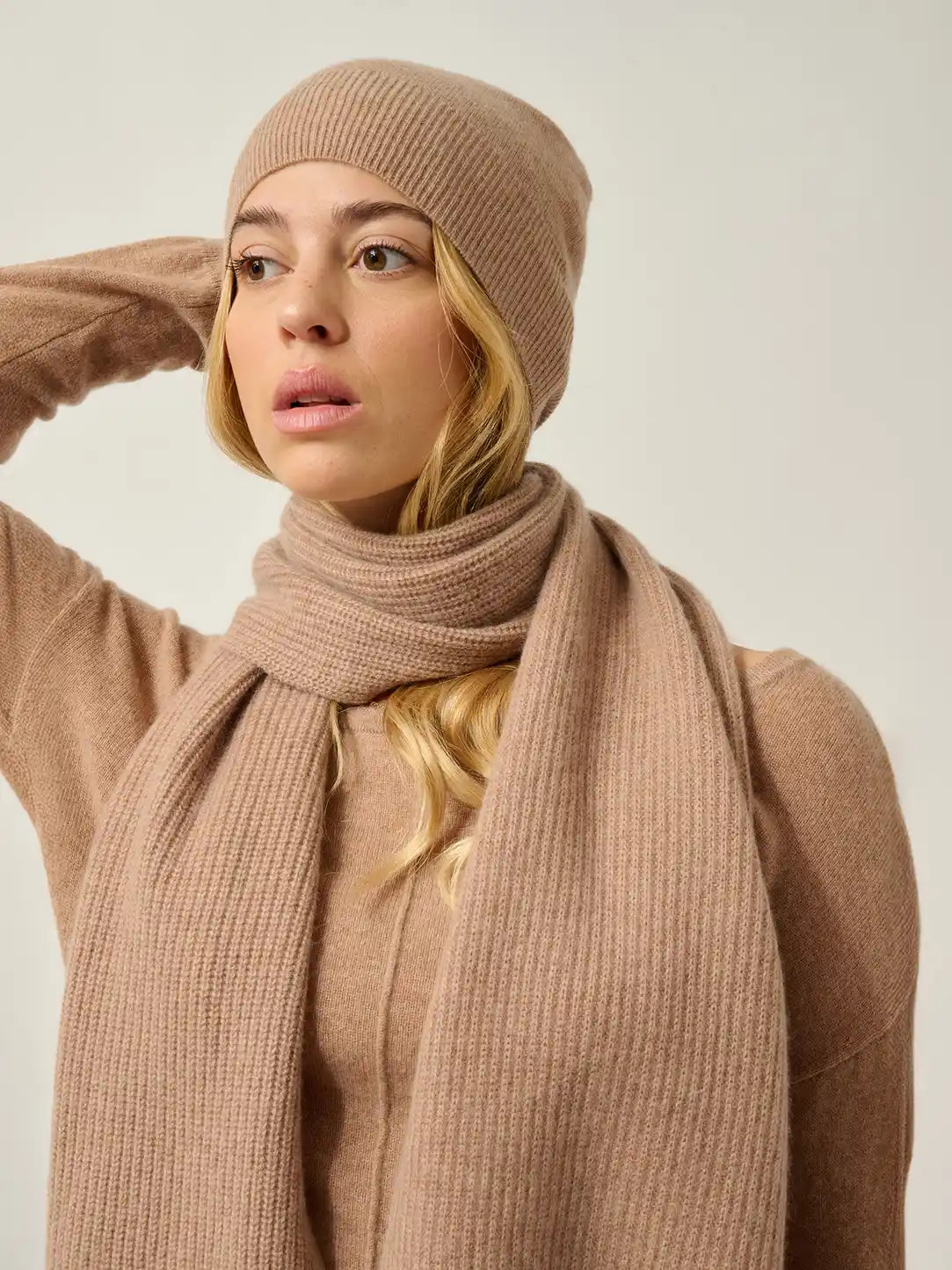 MANTI bonnet camel chiné