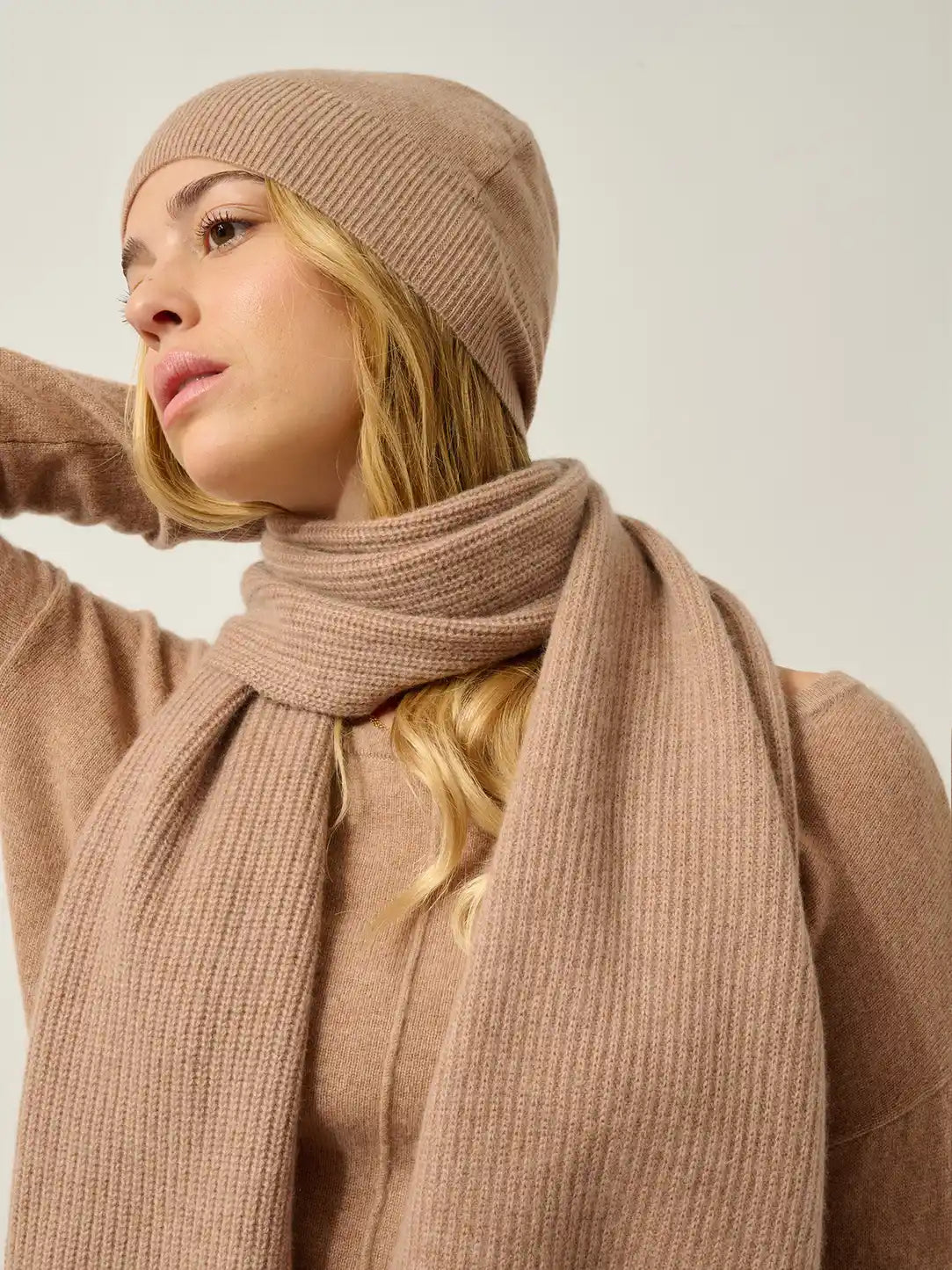 MANTI bonnet camel chiné