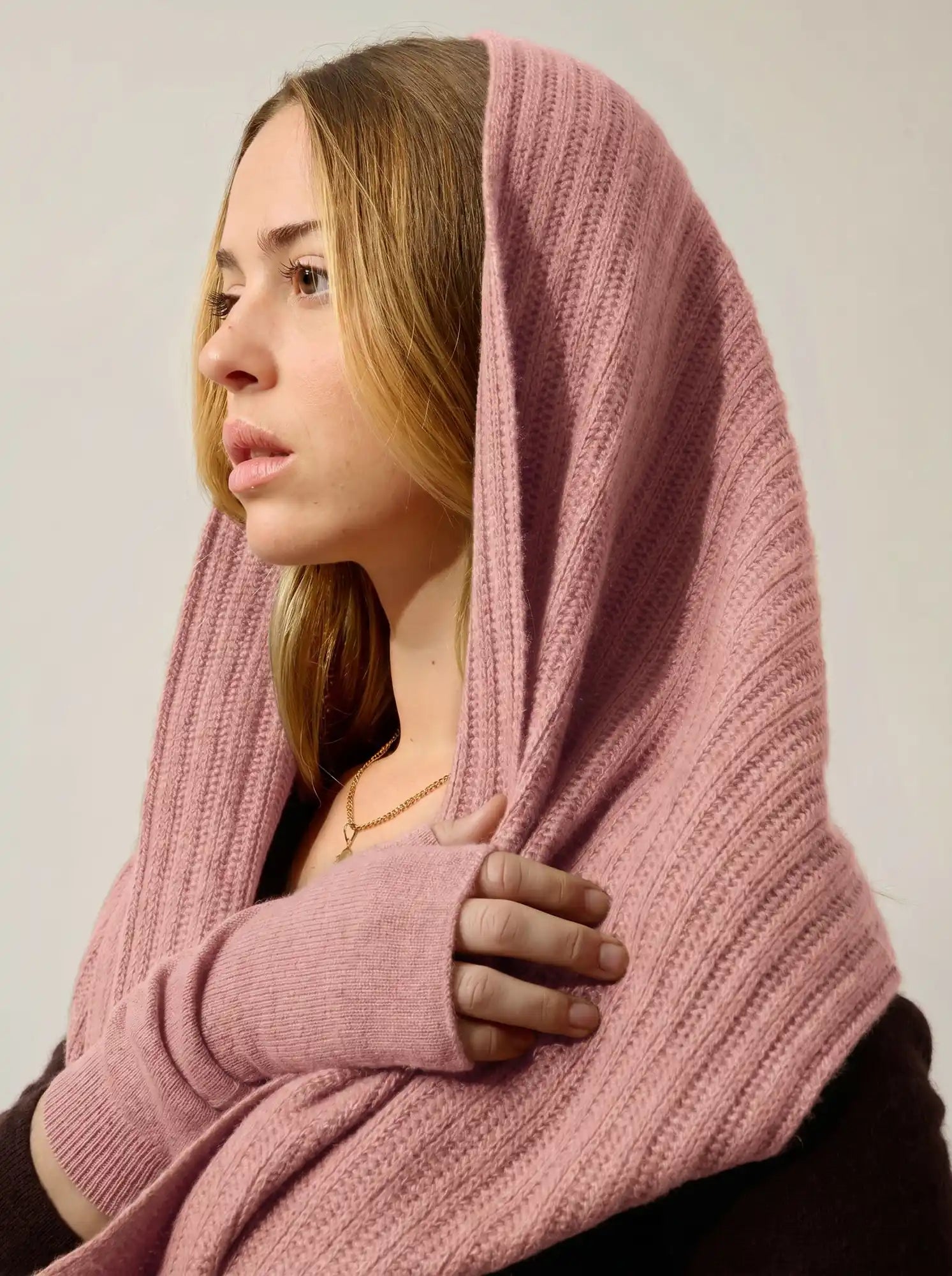 SERRE fingerless gloves rosewood