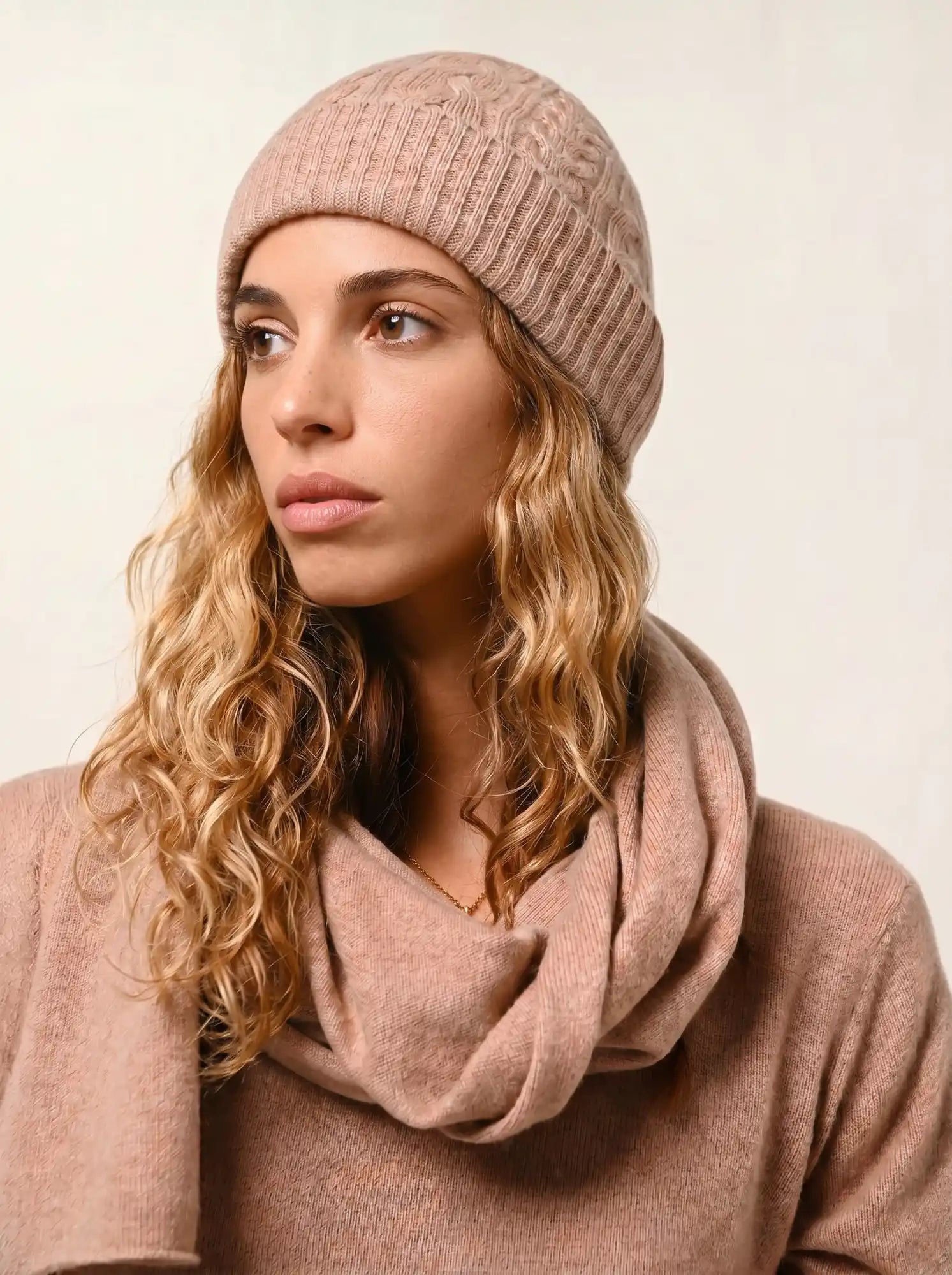 VAYMONT écharpe camel chiné