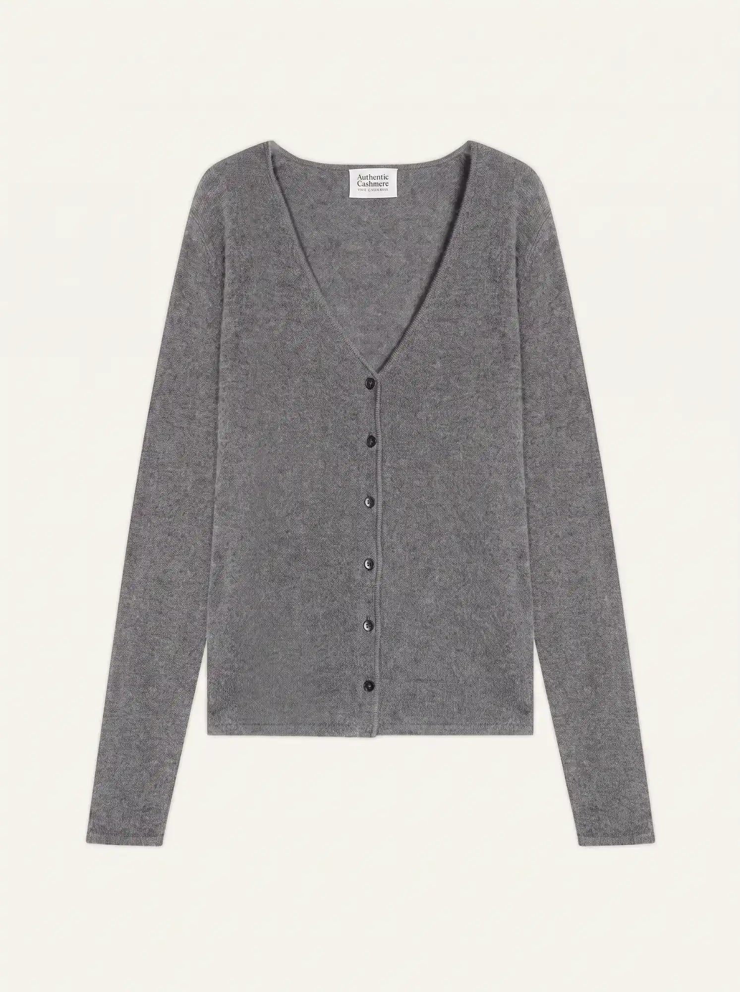 CHALAIS cardigan col V flanelle chiné
