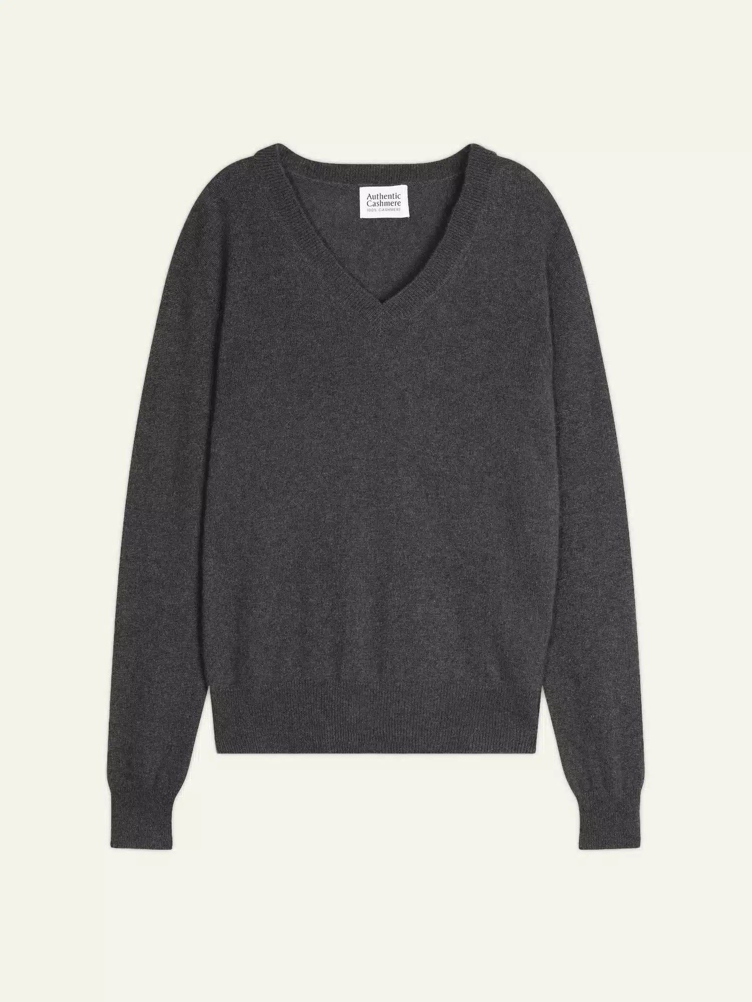 GARDORIA pull col V anthracite chiné