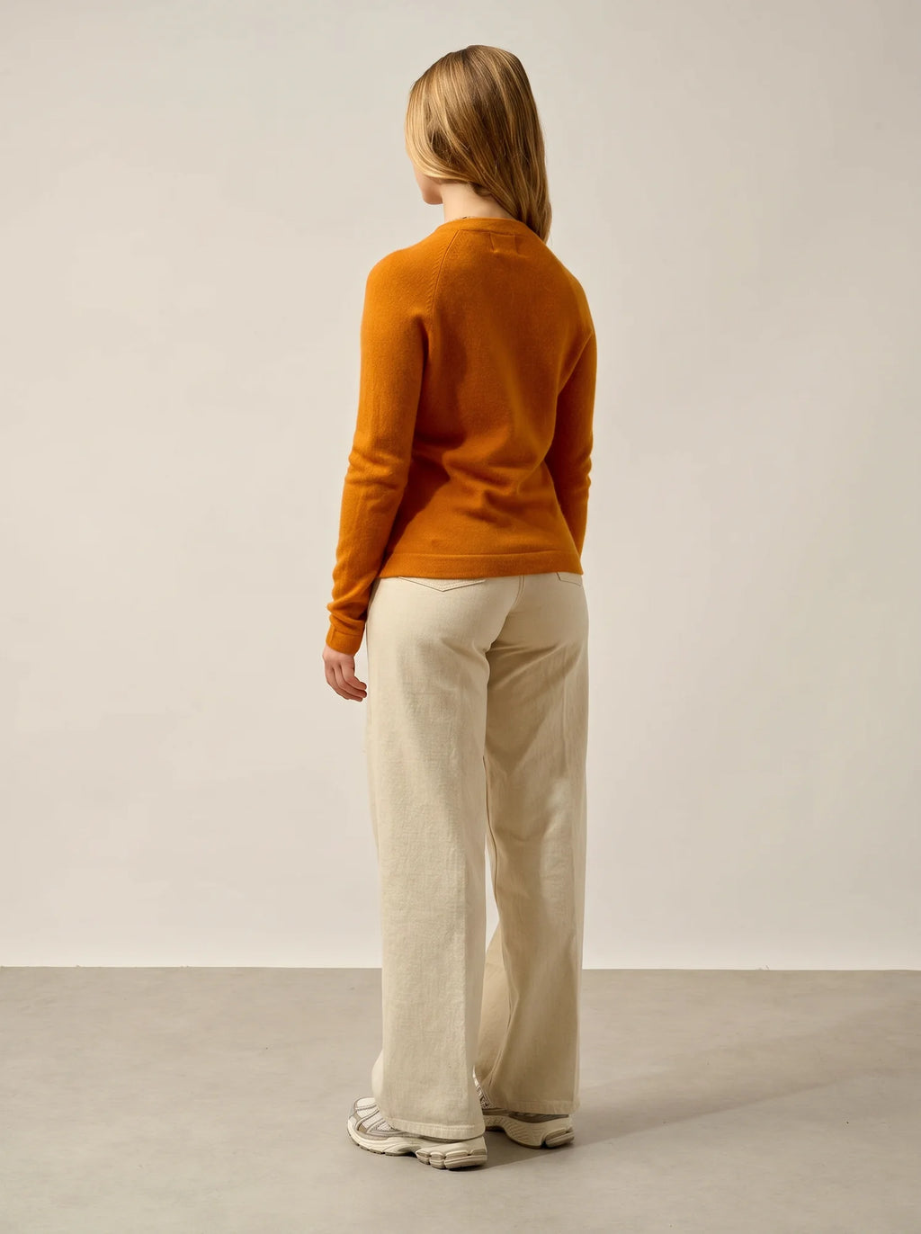 ECRIN Pullover Rundhalsausschnitt Ocker