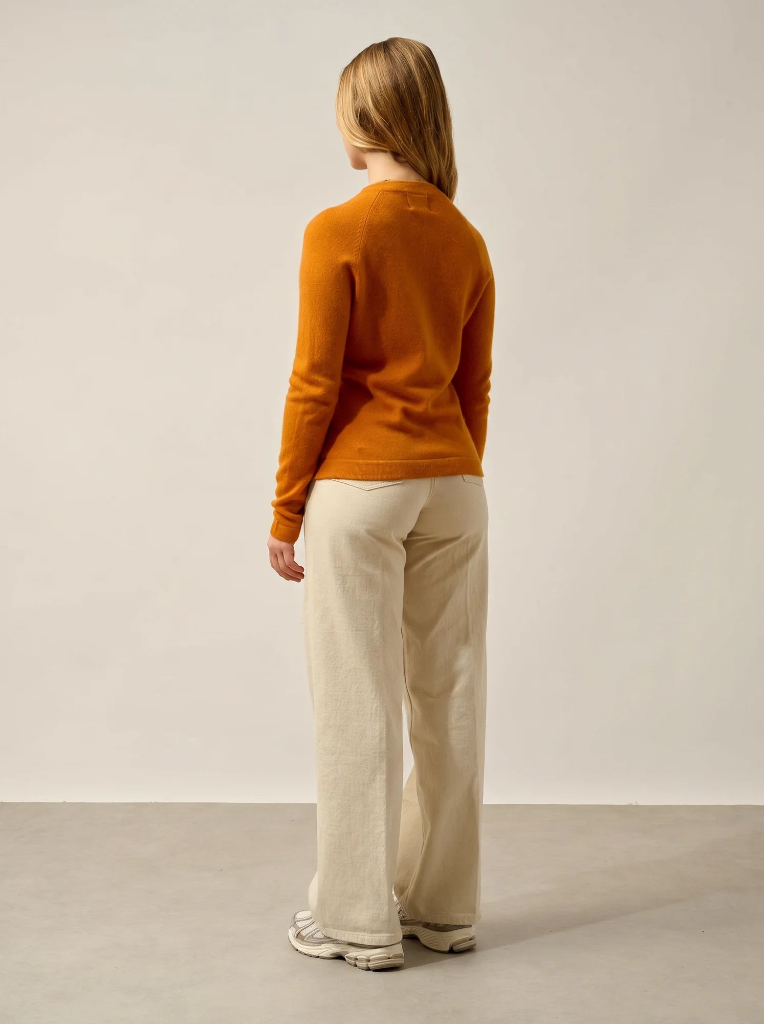 ECRIN Pullover Rundhalsausschnitt Ocker