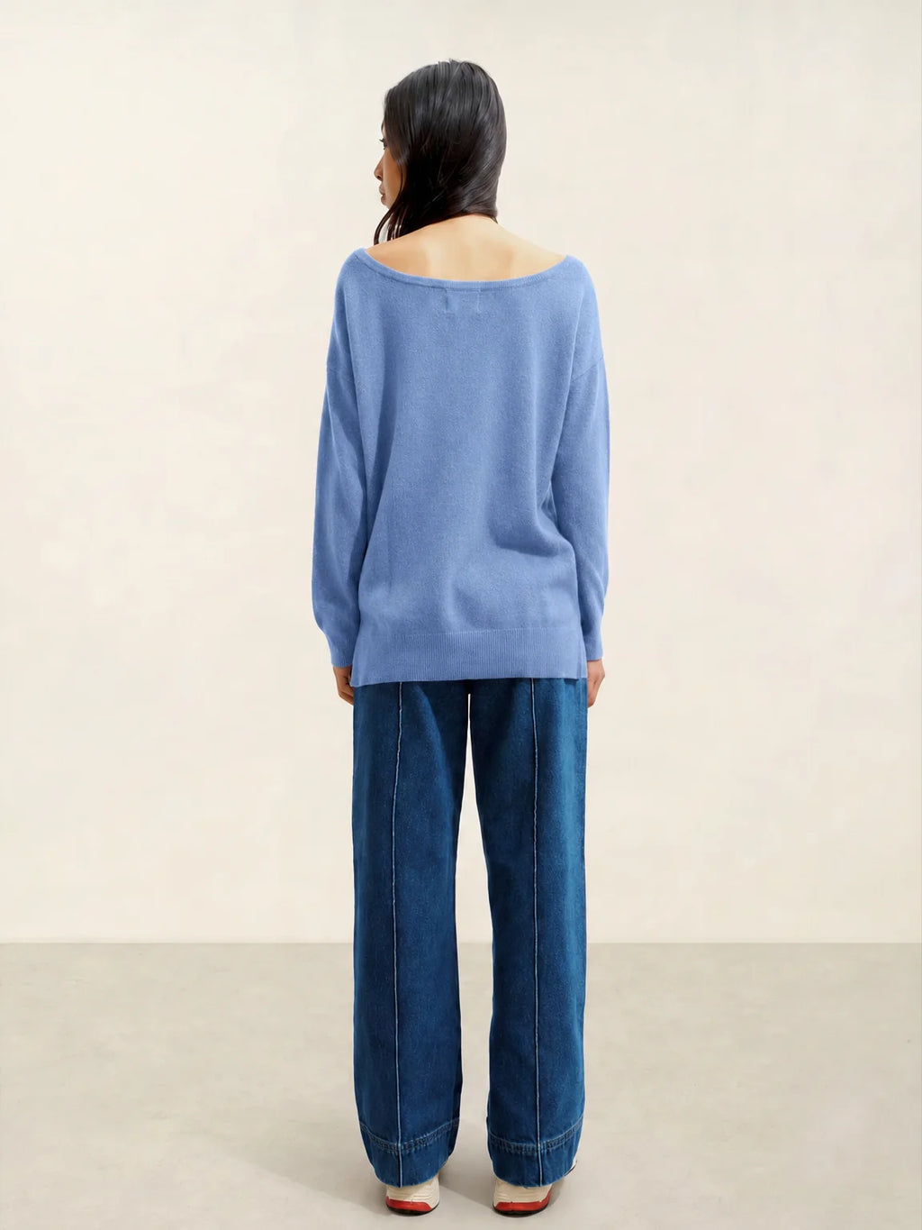 FARAUT sweater boat neck sky
