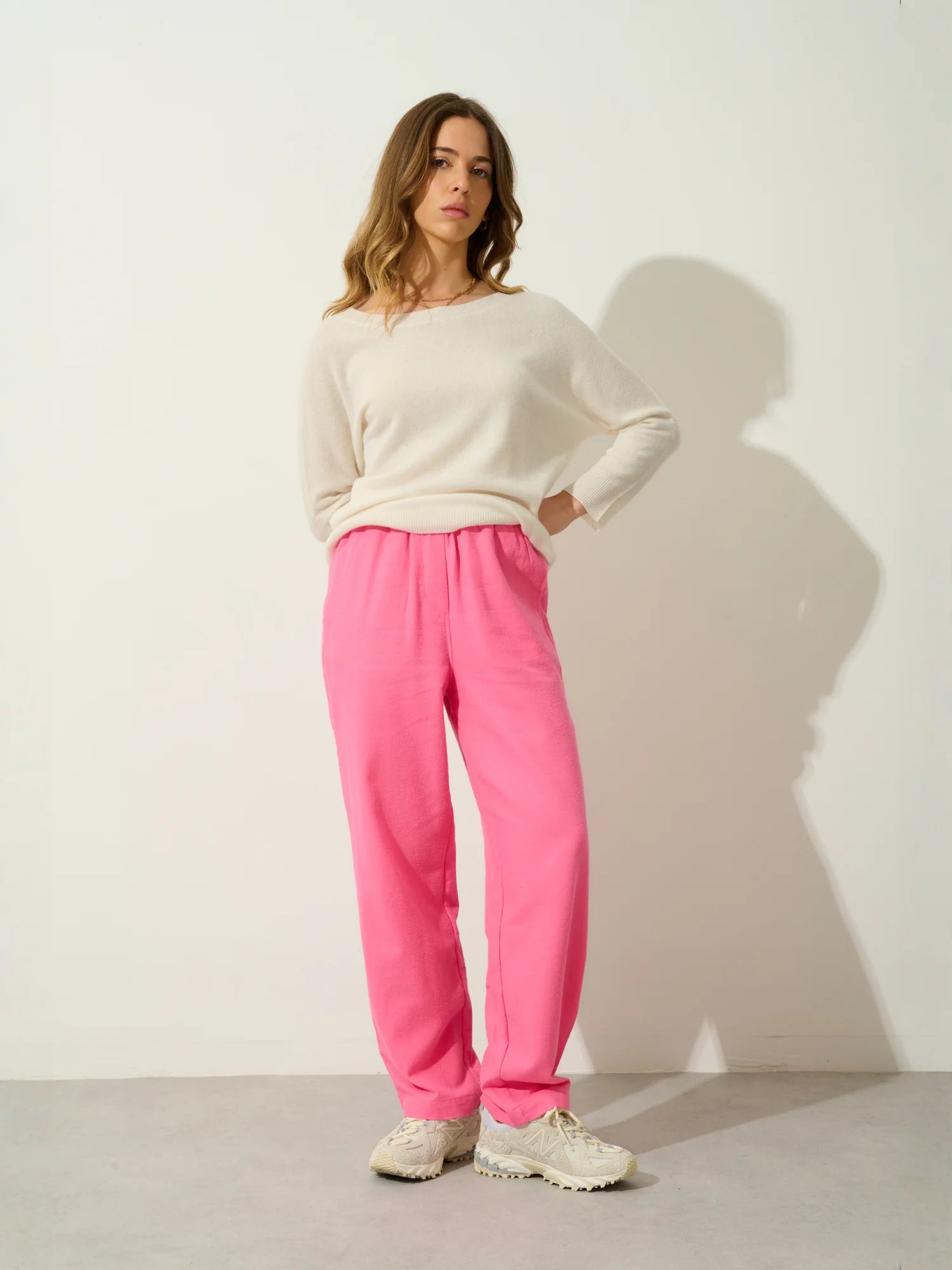 GOLÉON sweater batwing ivory
