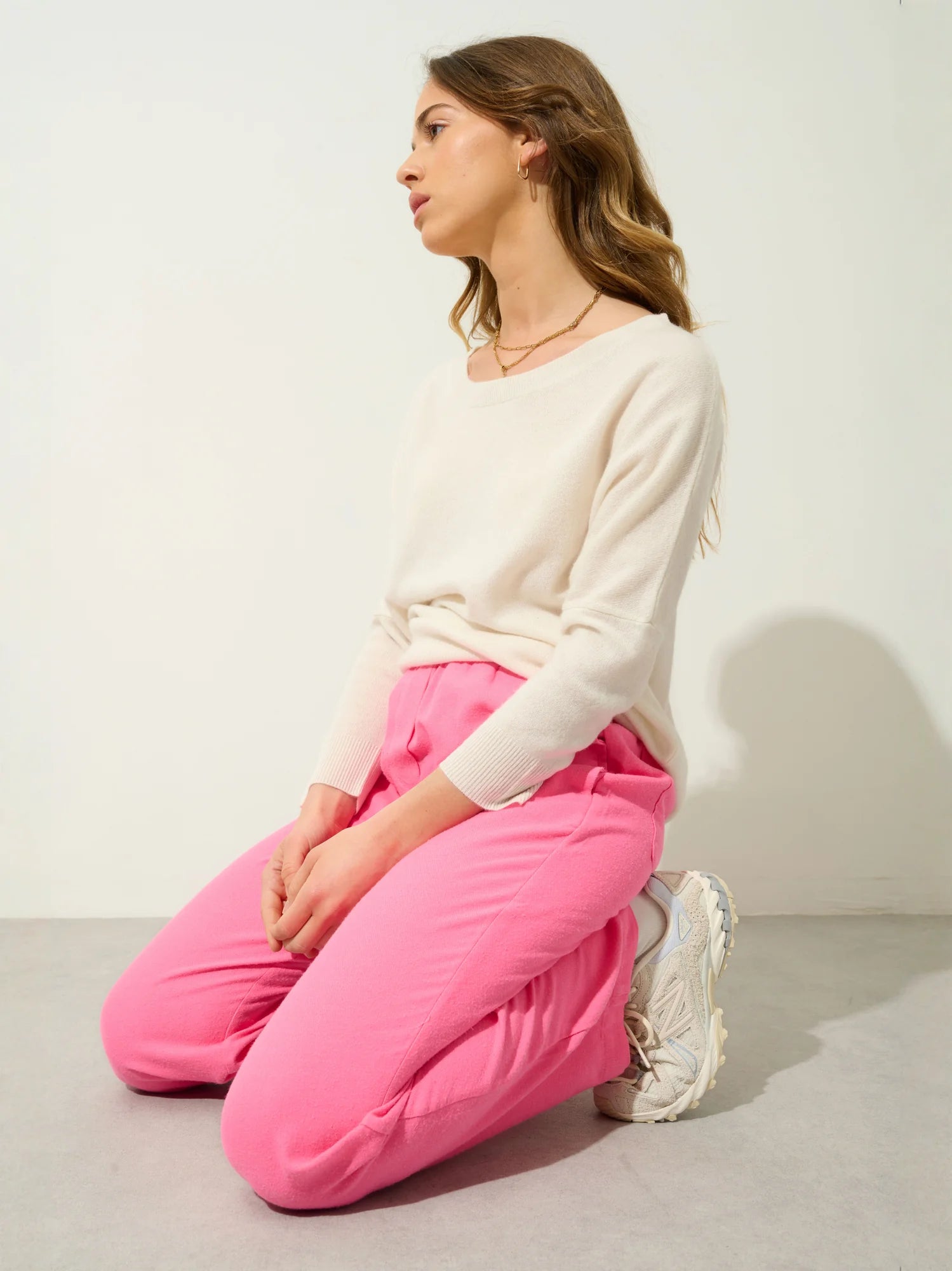 GOLÉON sweater batwing ivory
