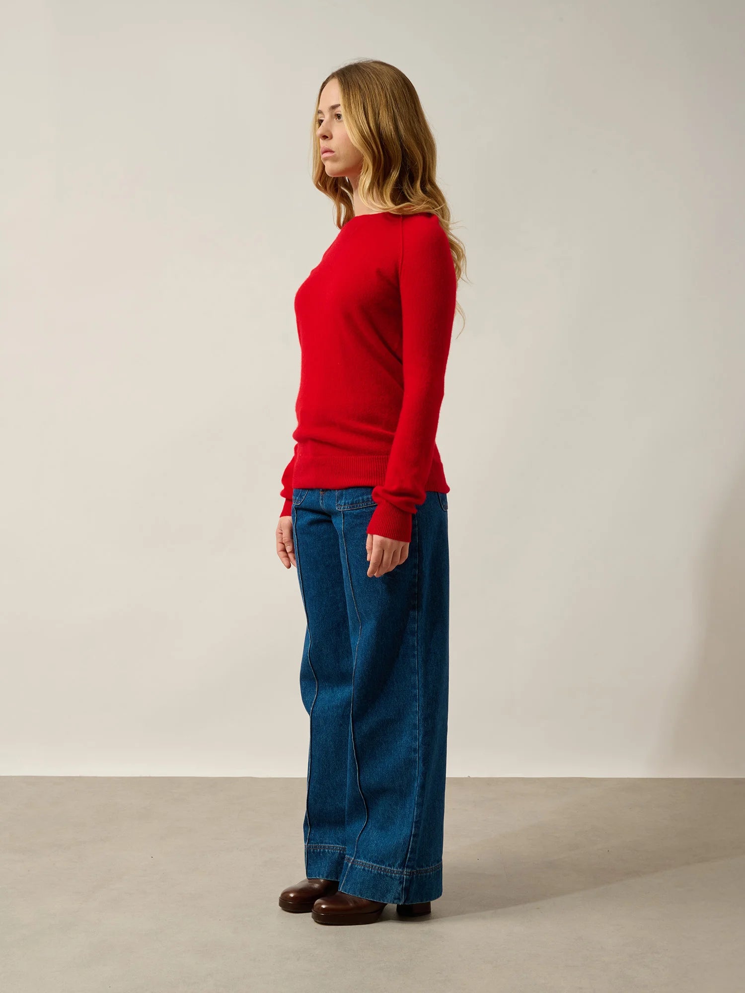 ETRET Sweater Crew Neck Red