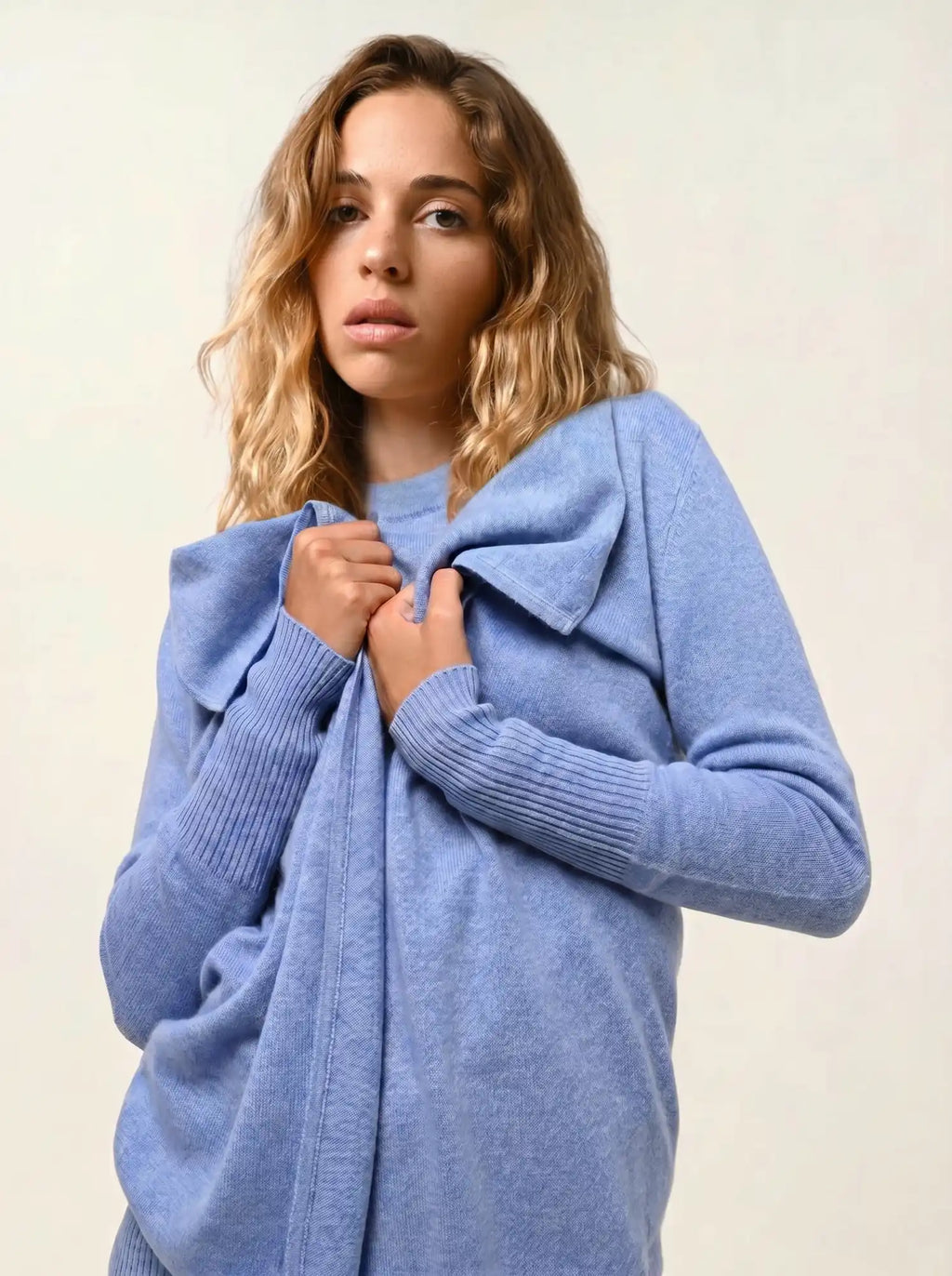 CHÉSERY jacke lang himmelblau