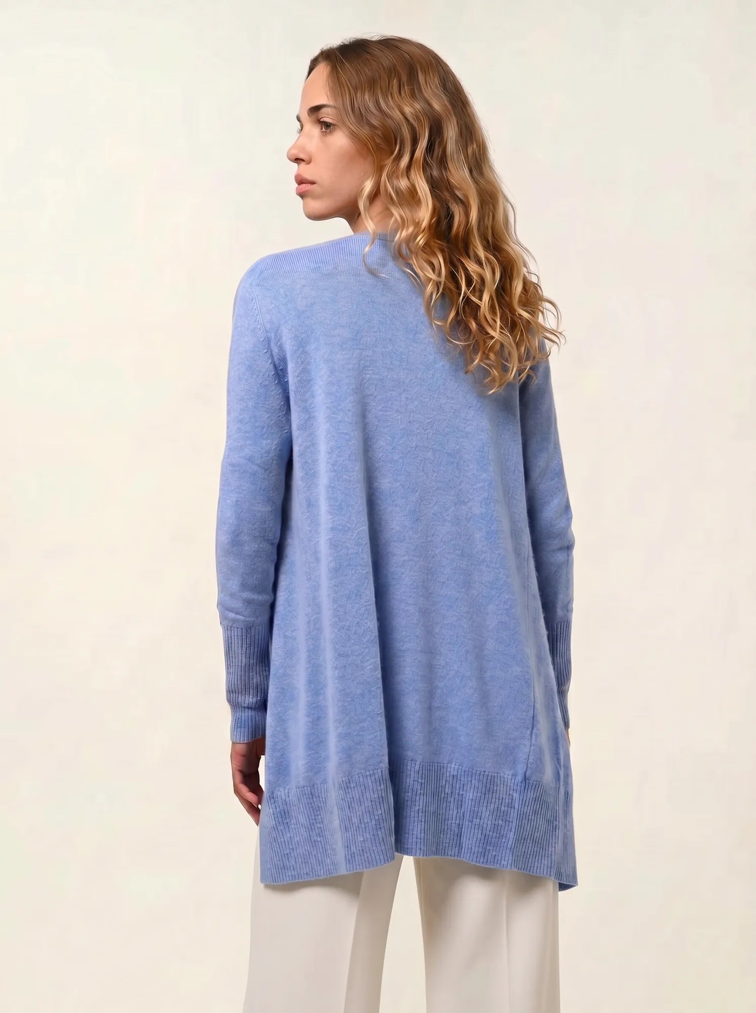 CHÉSERY jacke lang himmelblau