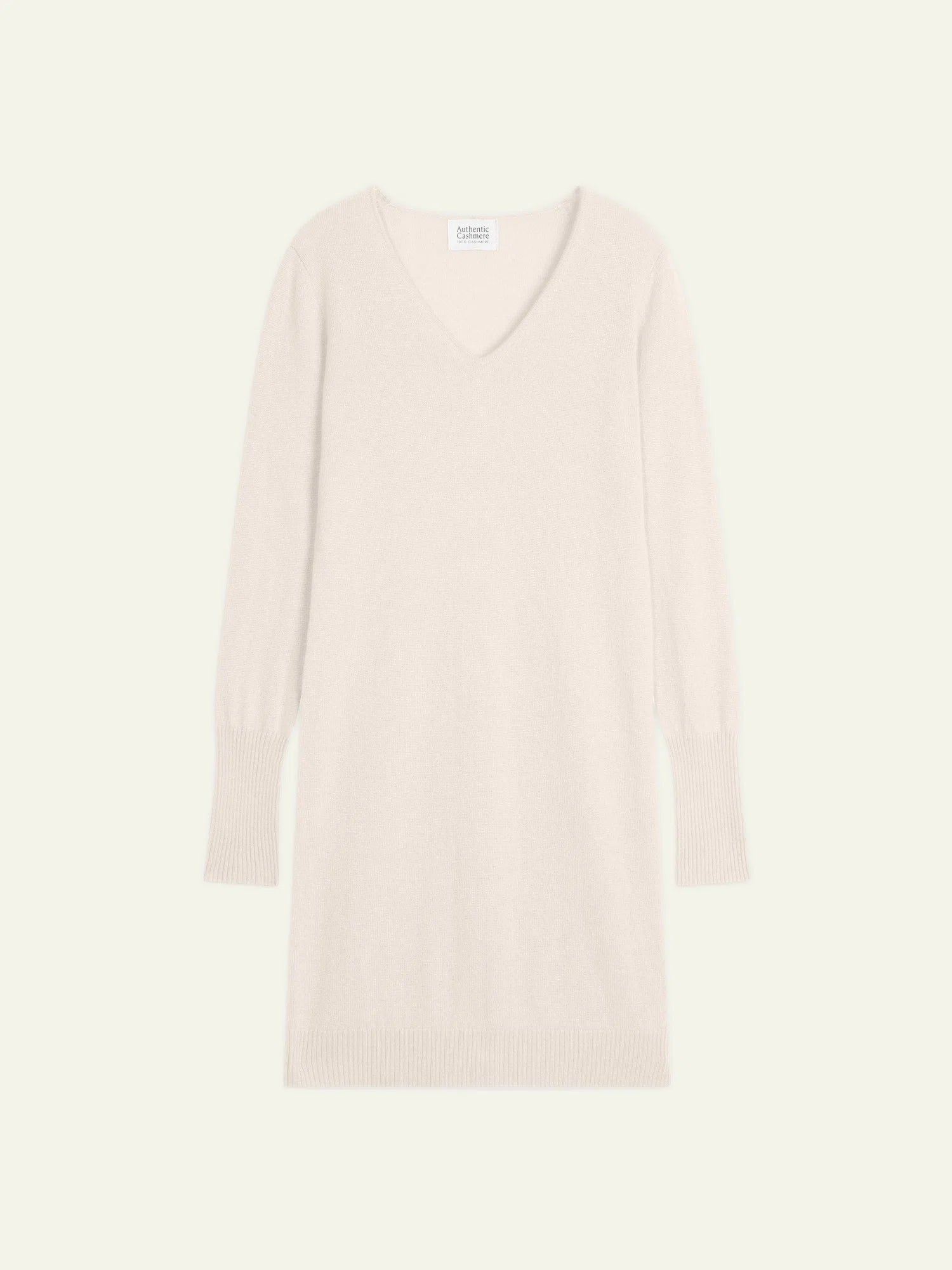 CAPELET robe col V ivoire