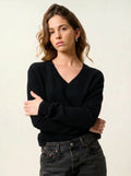 GARDORIA pull col V noir