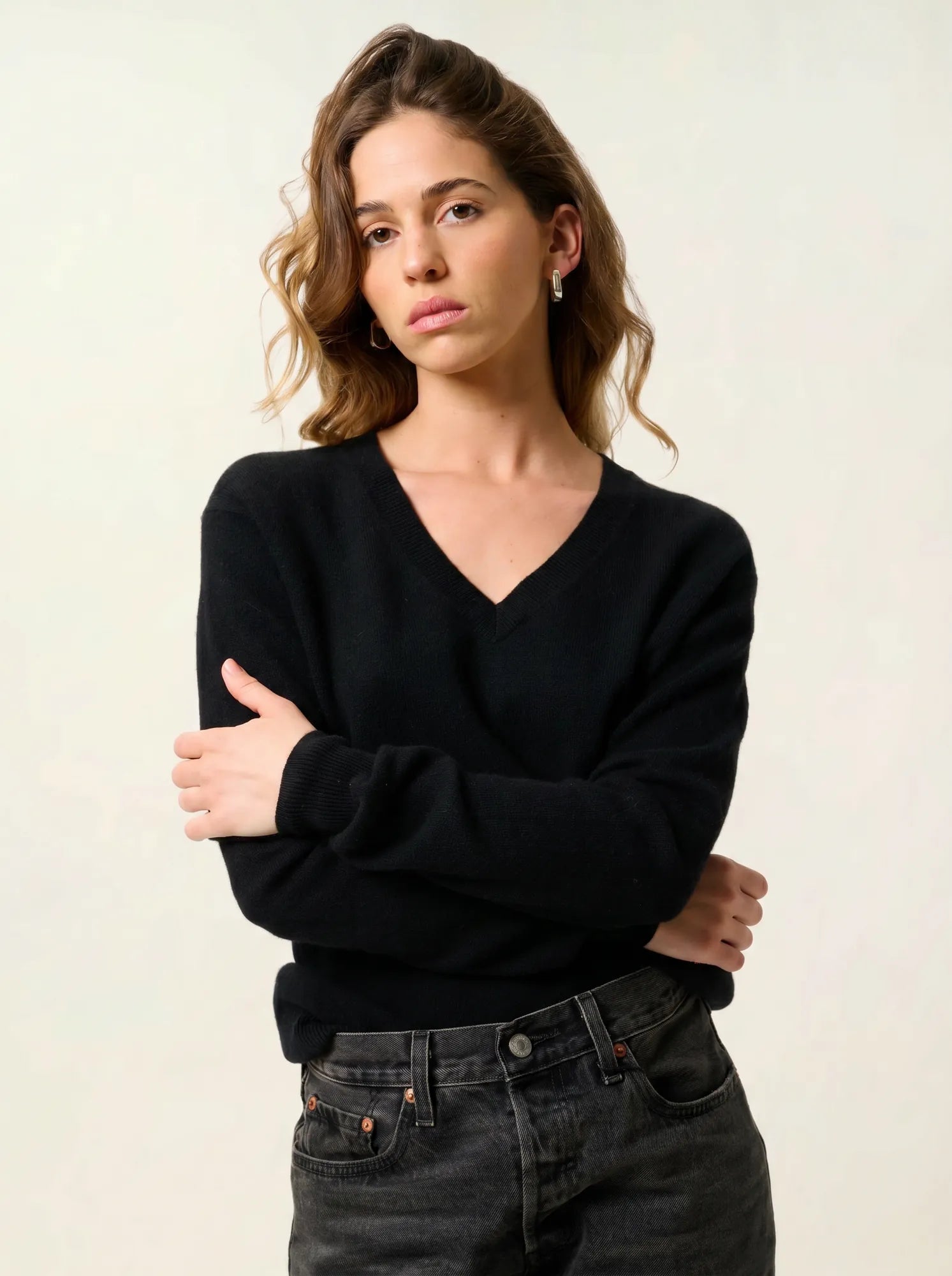 GARDORIA pull col V noir