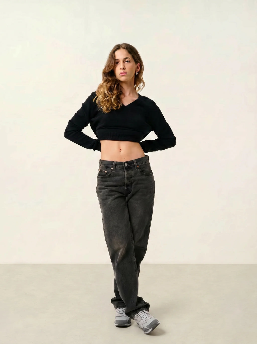 GARDORIA pull col V noir