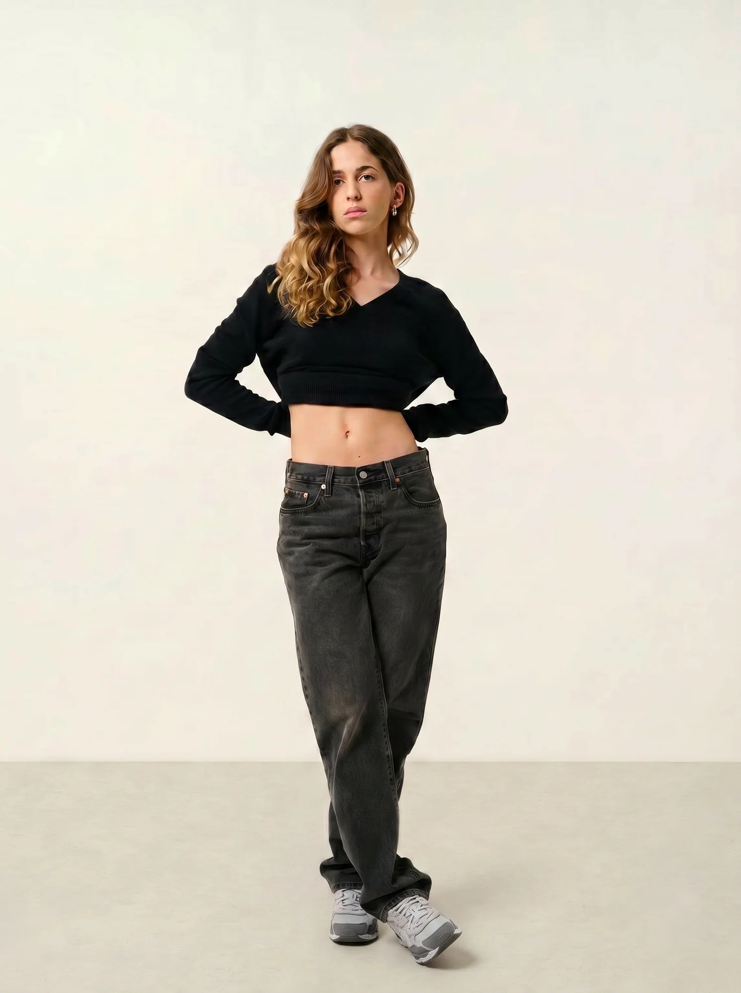 GARDORIA pull col V noir