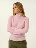 FORNET pull col roulé poudre