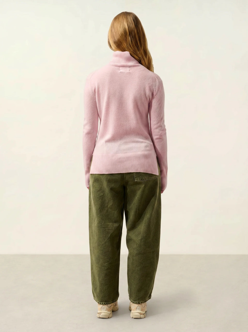 FORNET pull col roulé poudre
