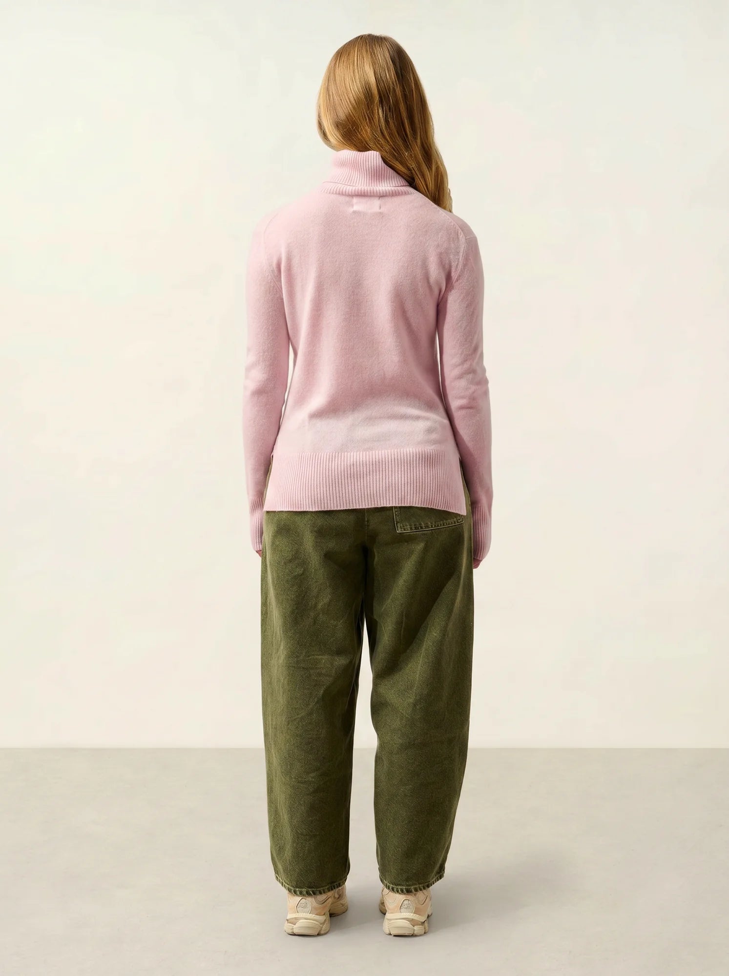 FORNET pull col roulé poudre