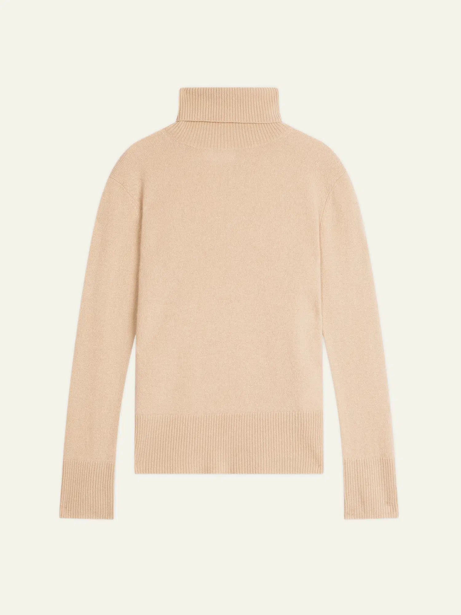 FORNET pull col roulé sable