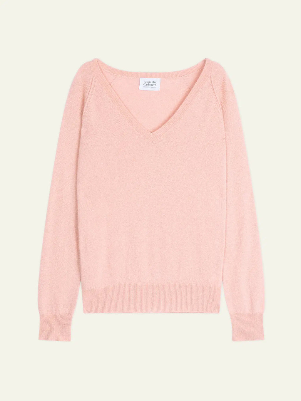 GIUSALET Pullover V-Ausschnitt Ballettrosa