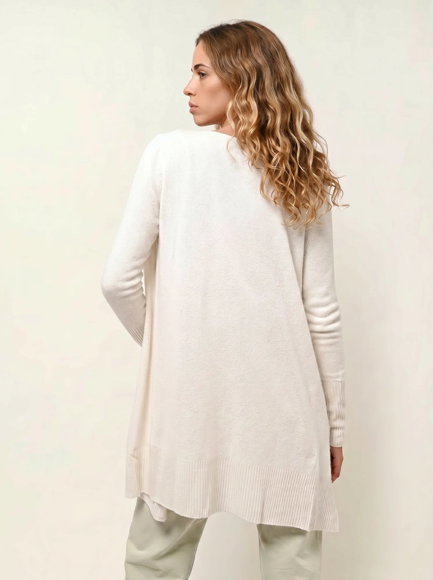 CHÉSERY veste longue ivoire