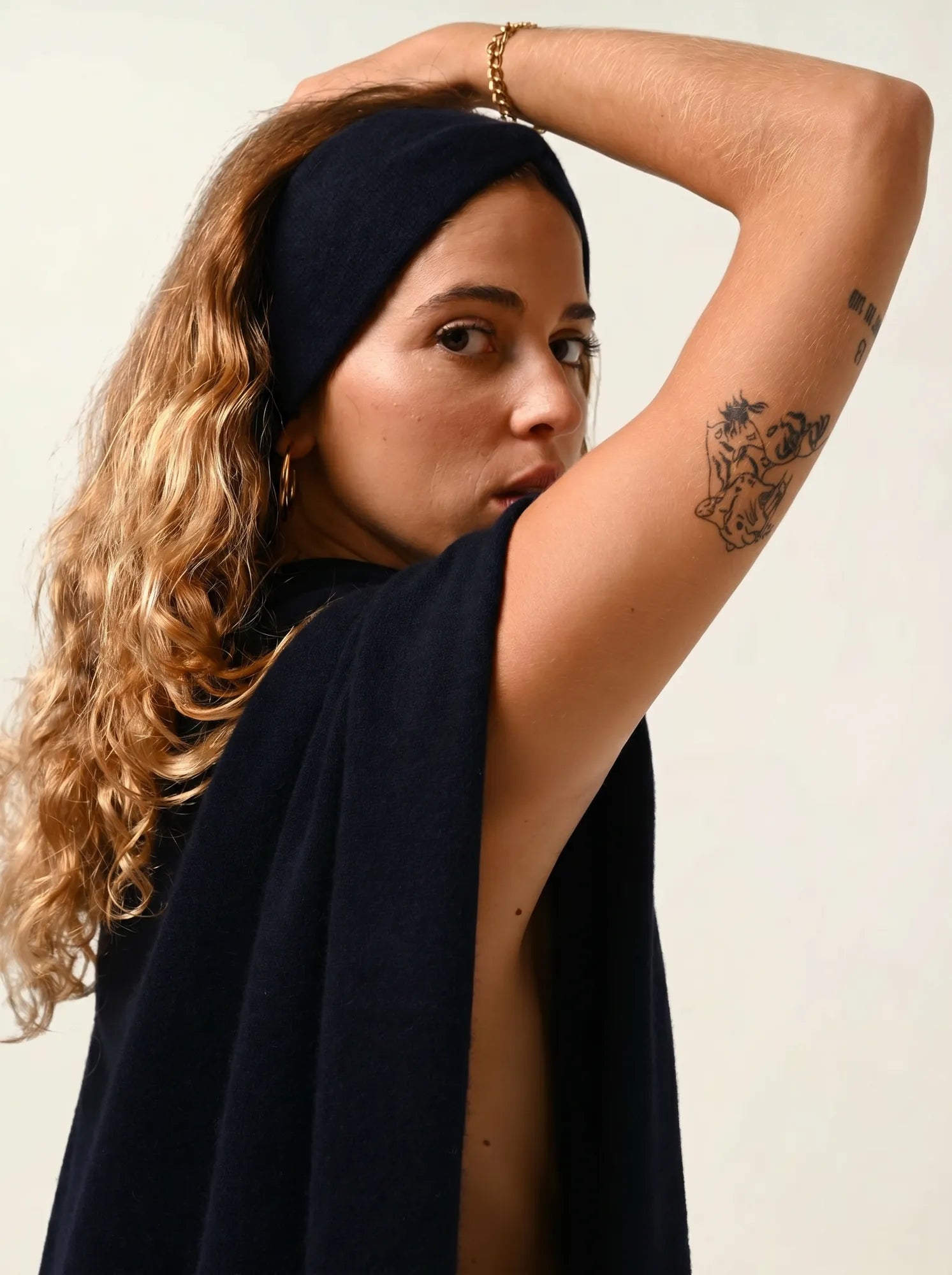 PAT headband 4 ply navy
