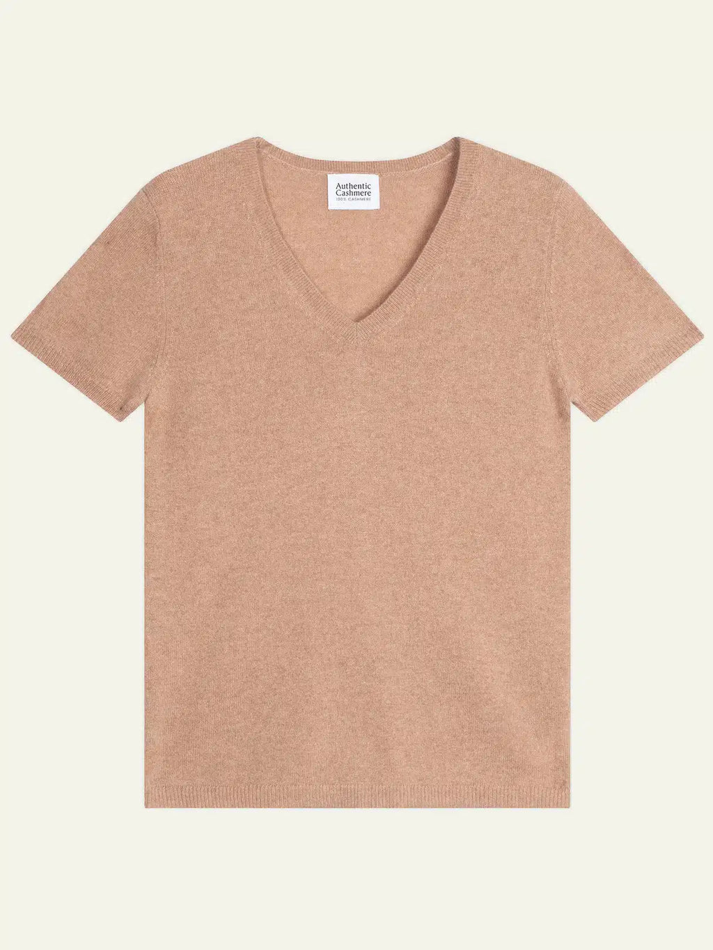 KALI t-shirt v-ausschnitt camel meliert