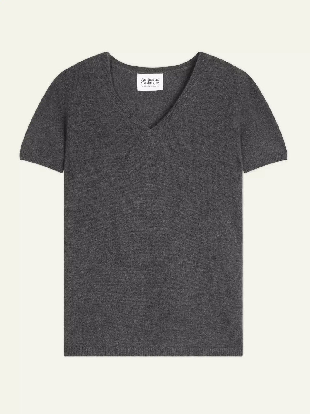 KALI t-shirt col V anthracite chiné