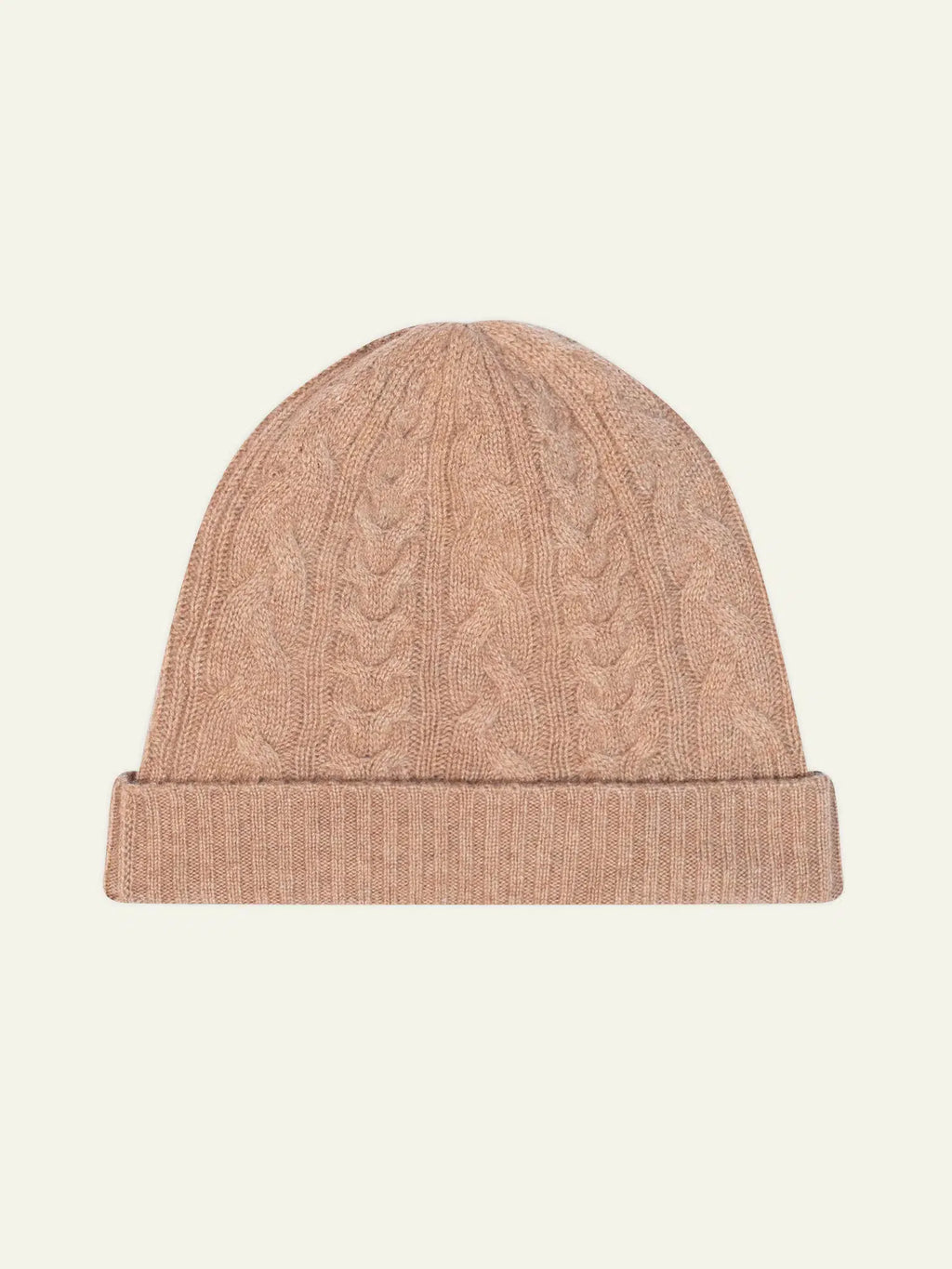SCOTT bonnet 4 fils camel chiné