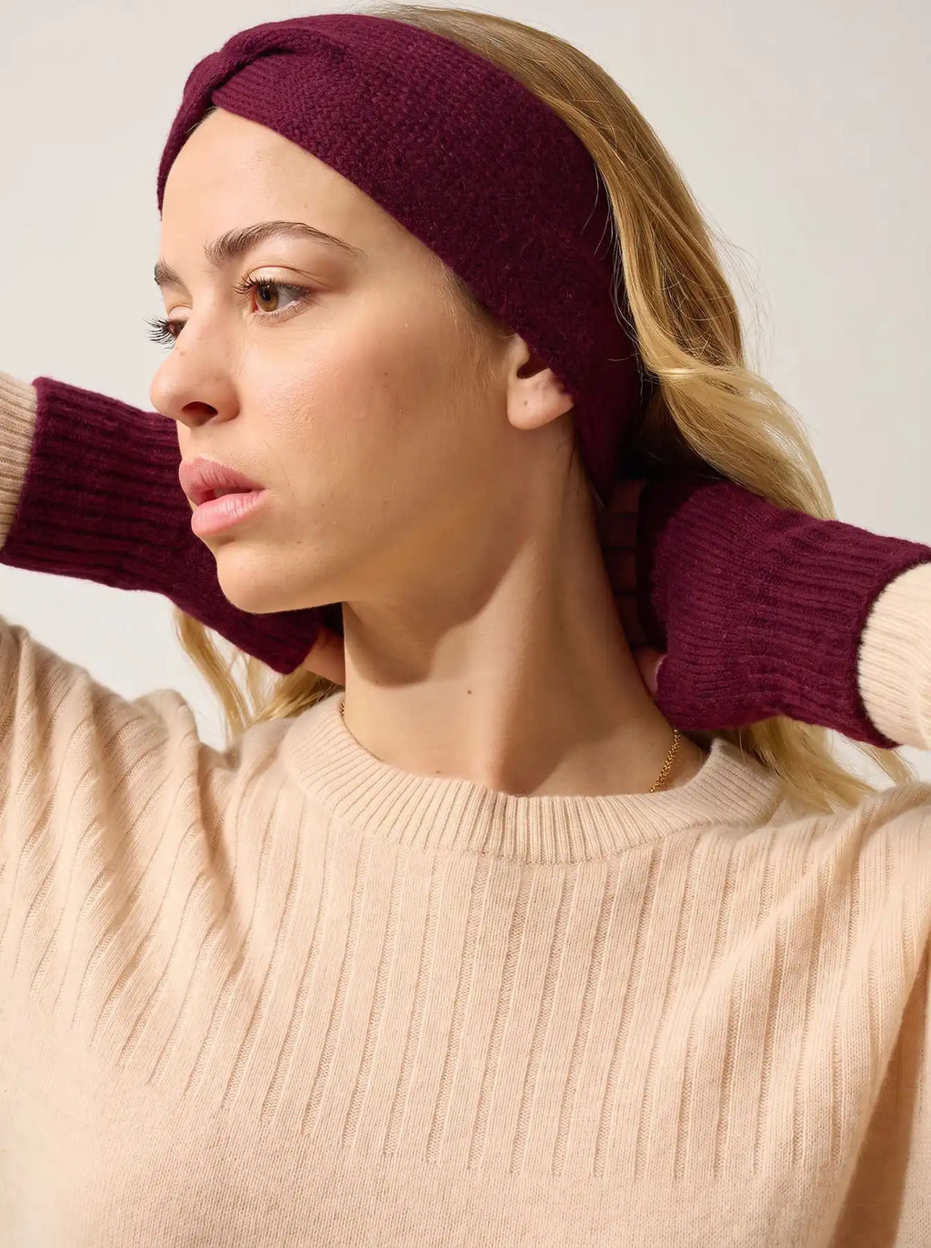 PAT bandeau 4 fils bordeaux