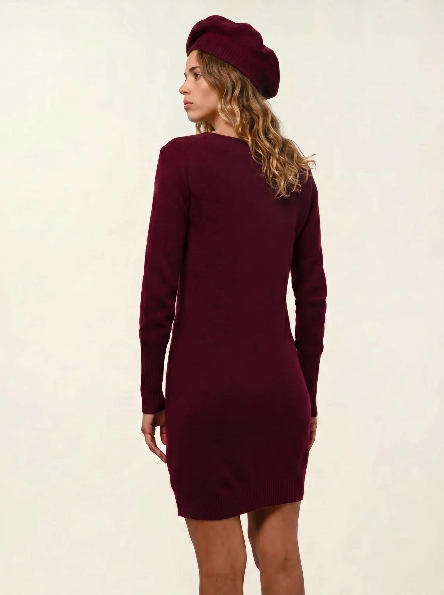 LIWI beret 4 ply burgundy
